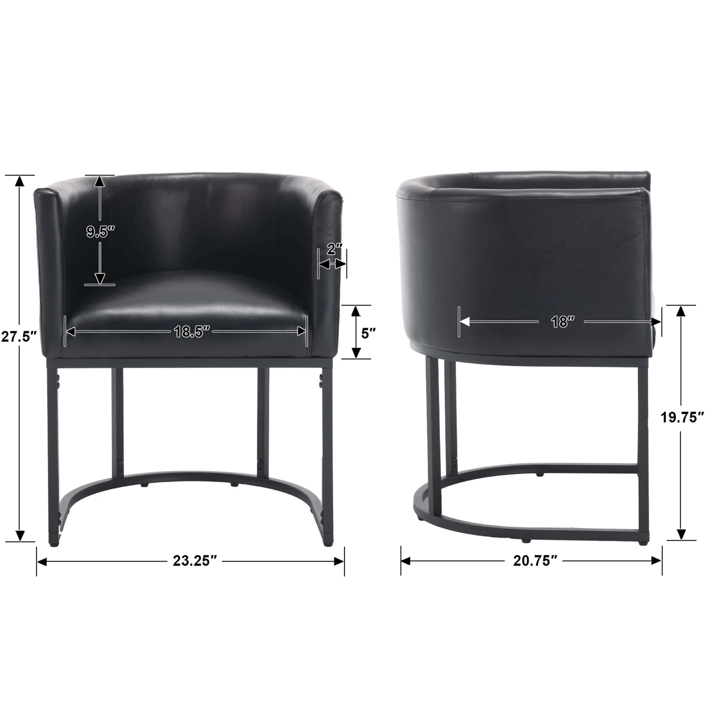 Barrel Back Upholstered Dining Chair 1PCS - 1869DC - Image 55
