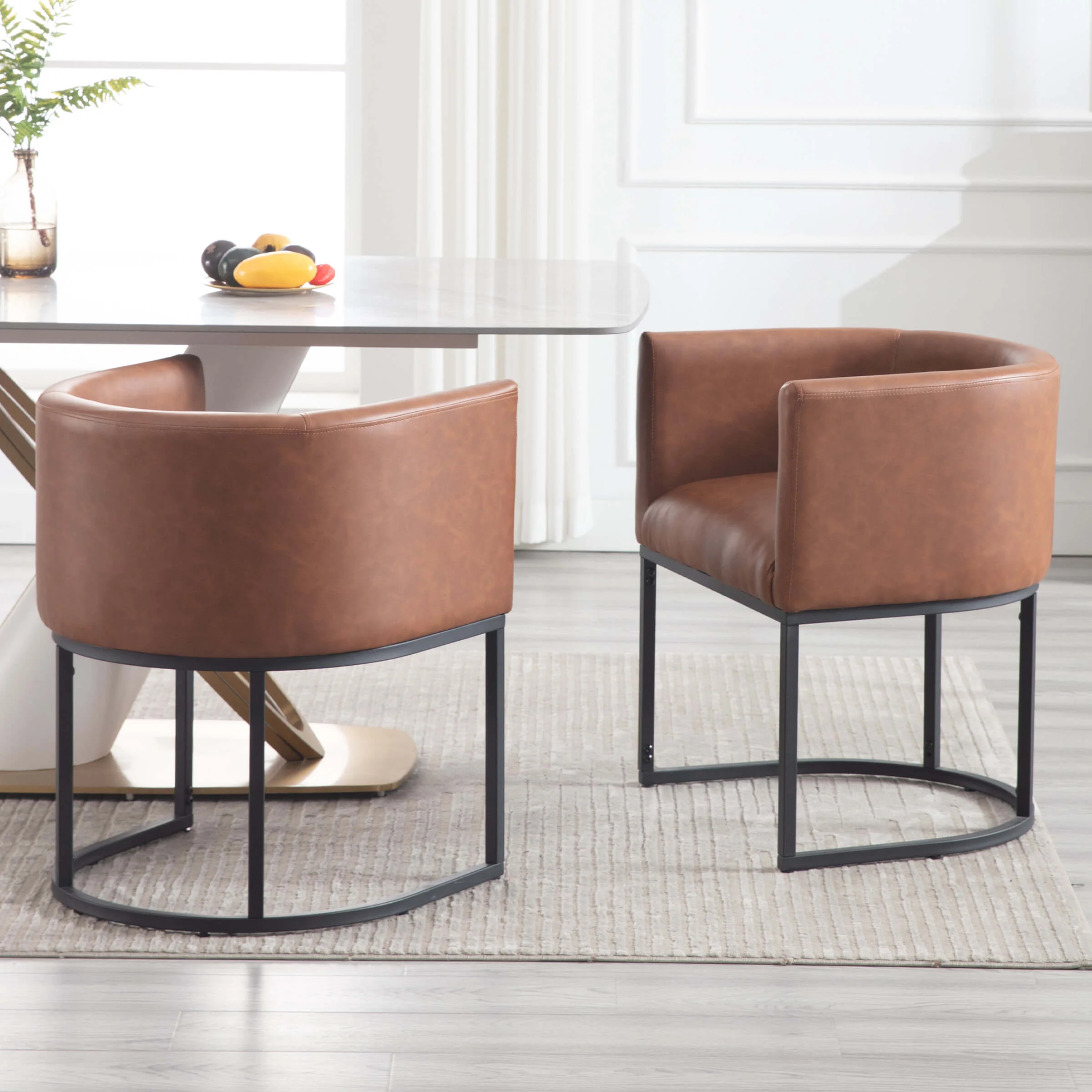 Barrel Back Upholstered Dining Chair 1PCS - 1869DC - Image 64