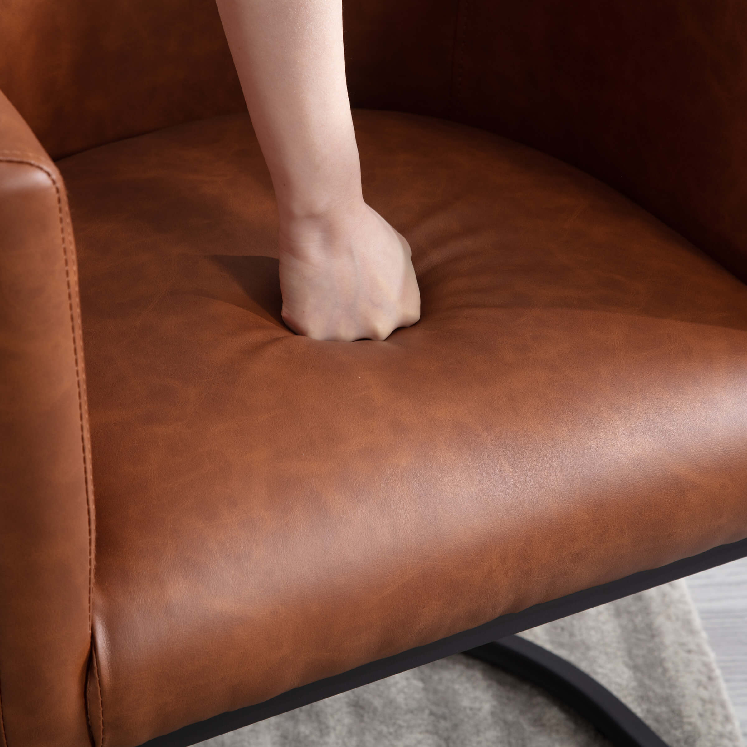 Barrel Back Upholstered Dining Chair 1PCS - 1869DC - Image 68