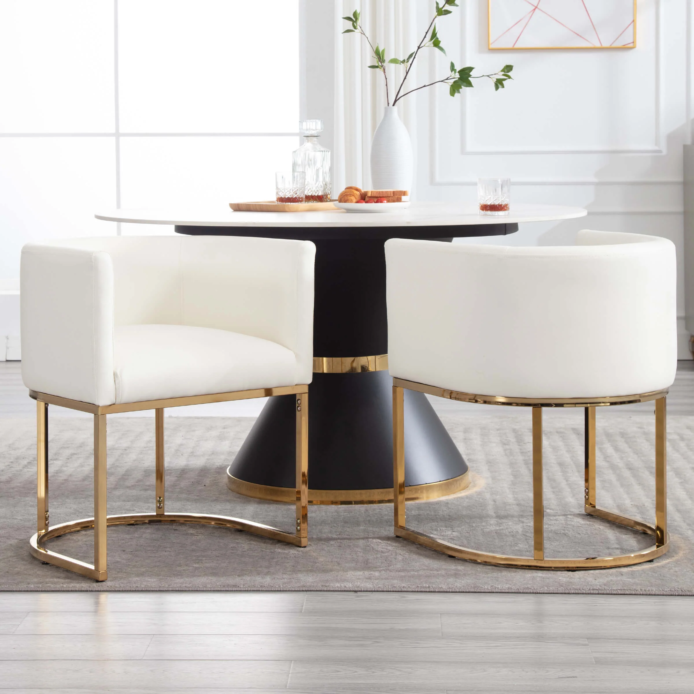 Barrel Back Upholstered Dining Chair 1PCS - 1869DC - Image 71
