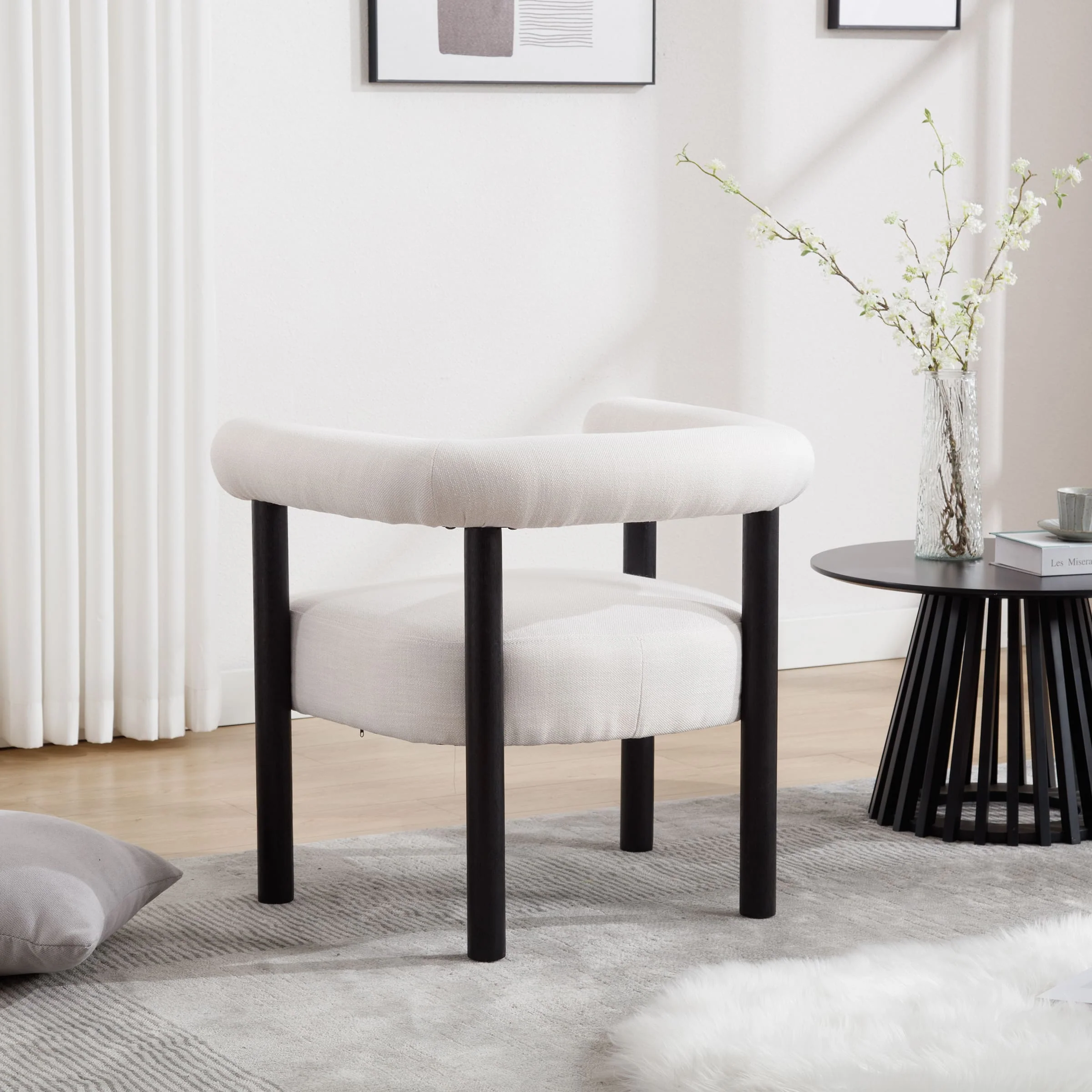 Modern Upholstered Accent Chair 1 PCS - 3934AC - Image 3