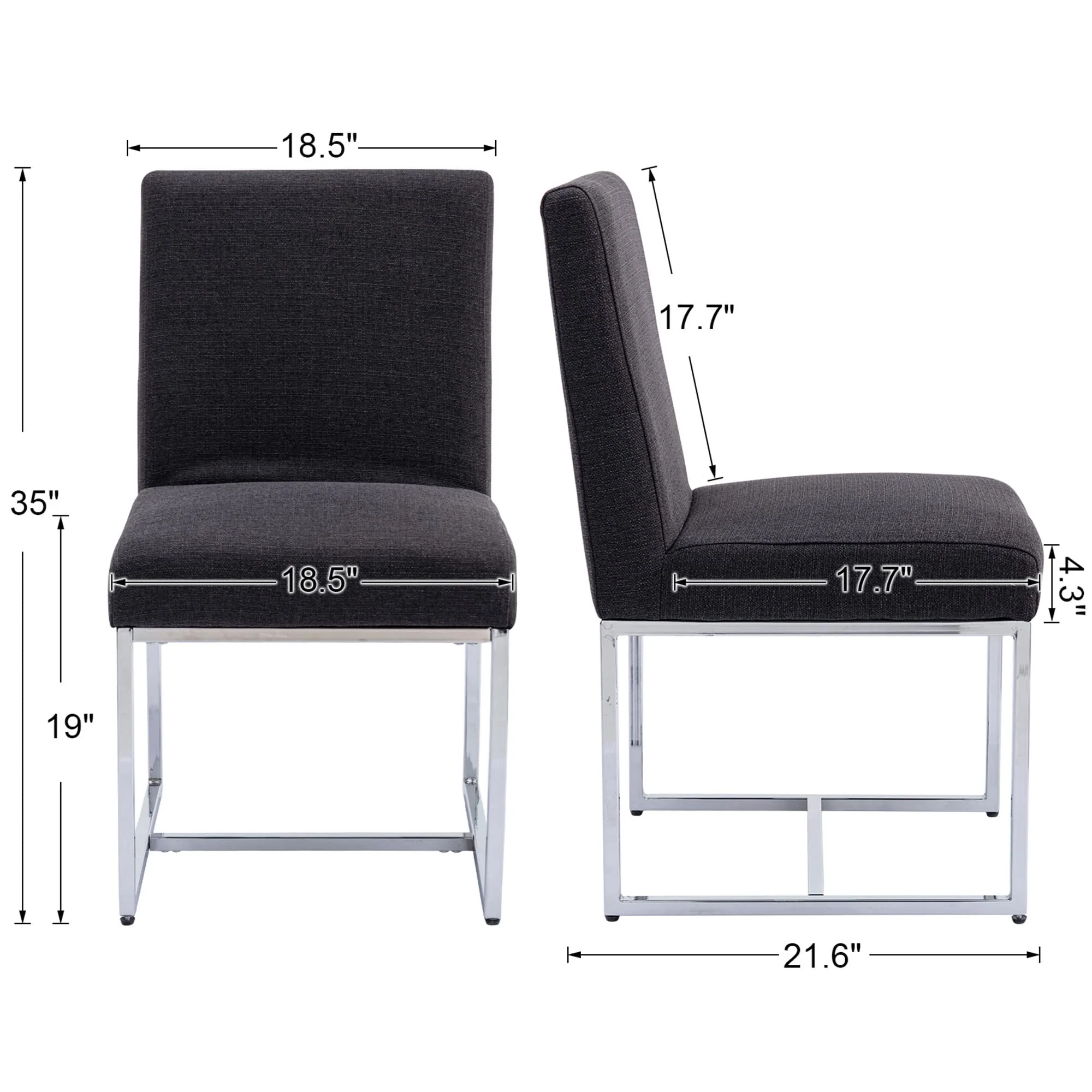 Modern Upholstered Dining Chairs Set of 2 - 1488DC - Image 41