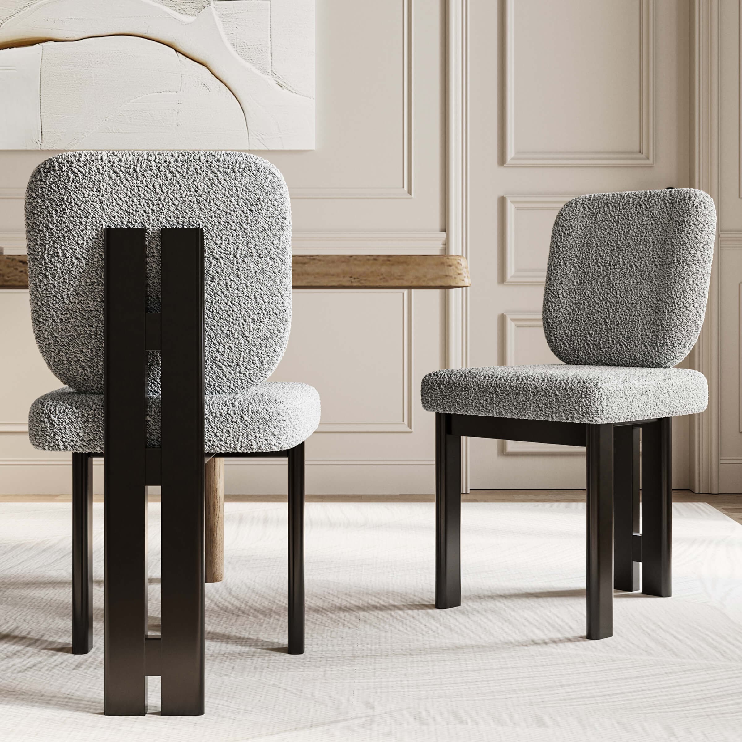 Modern Upholstered Dining Chairs Set of 2 – X5517DC - Image 2