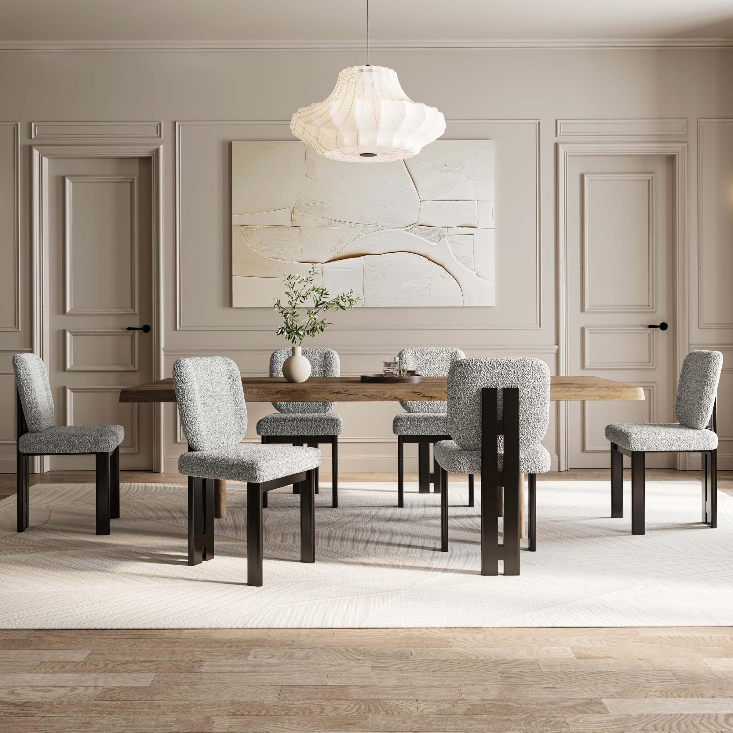 Modern Upholstered Dining Chairs Set of 2 – X5517DC - Image 3