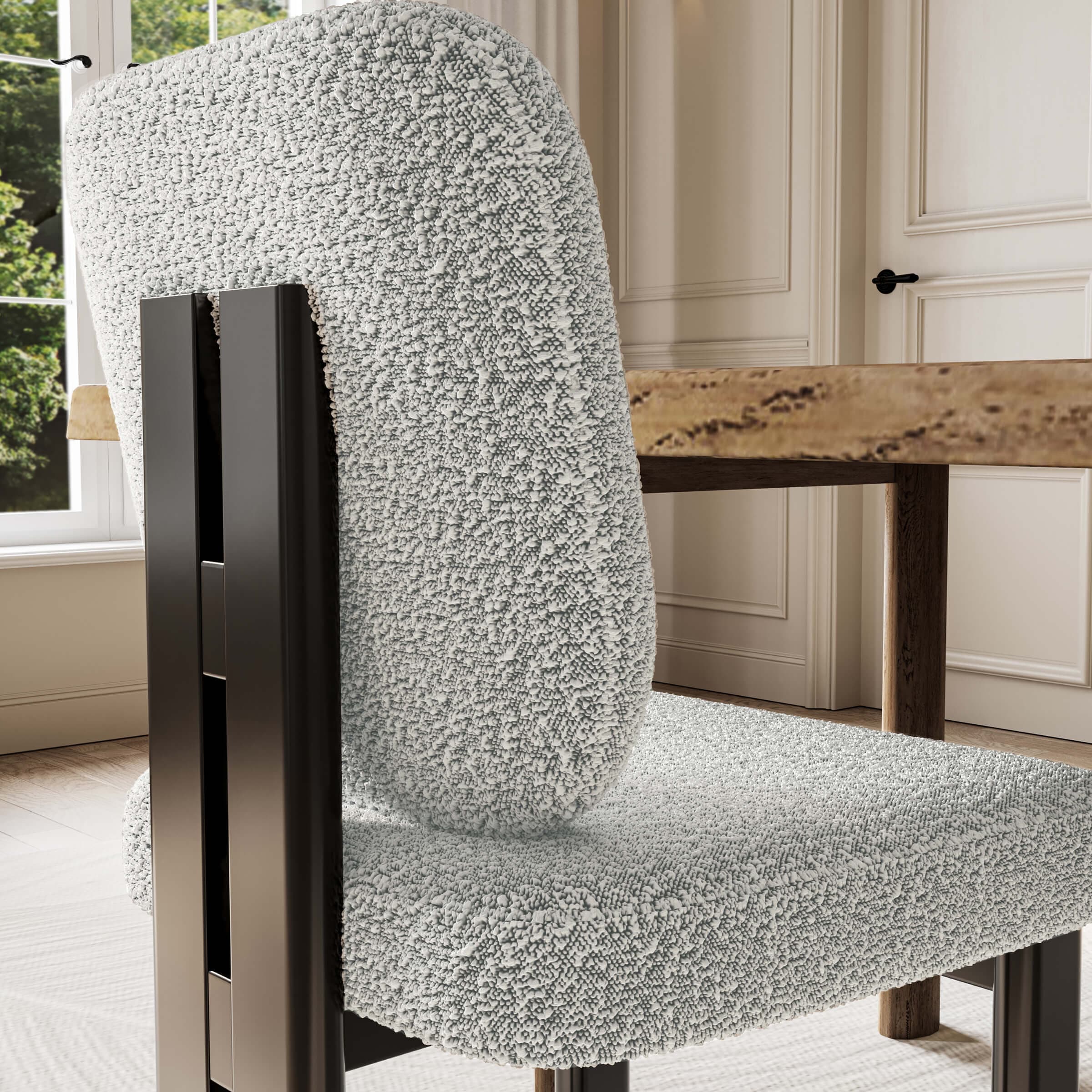 Modern Upholstered Dining Chairs Set of 2 – X5517DC - Image 5