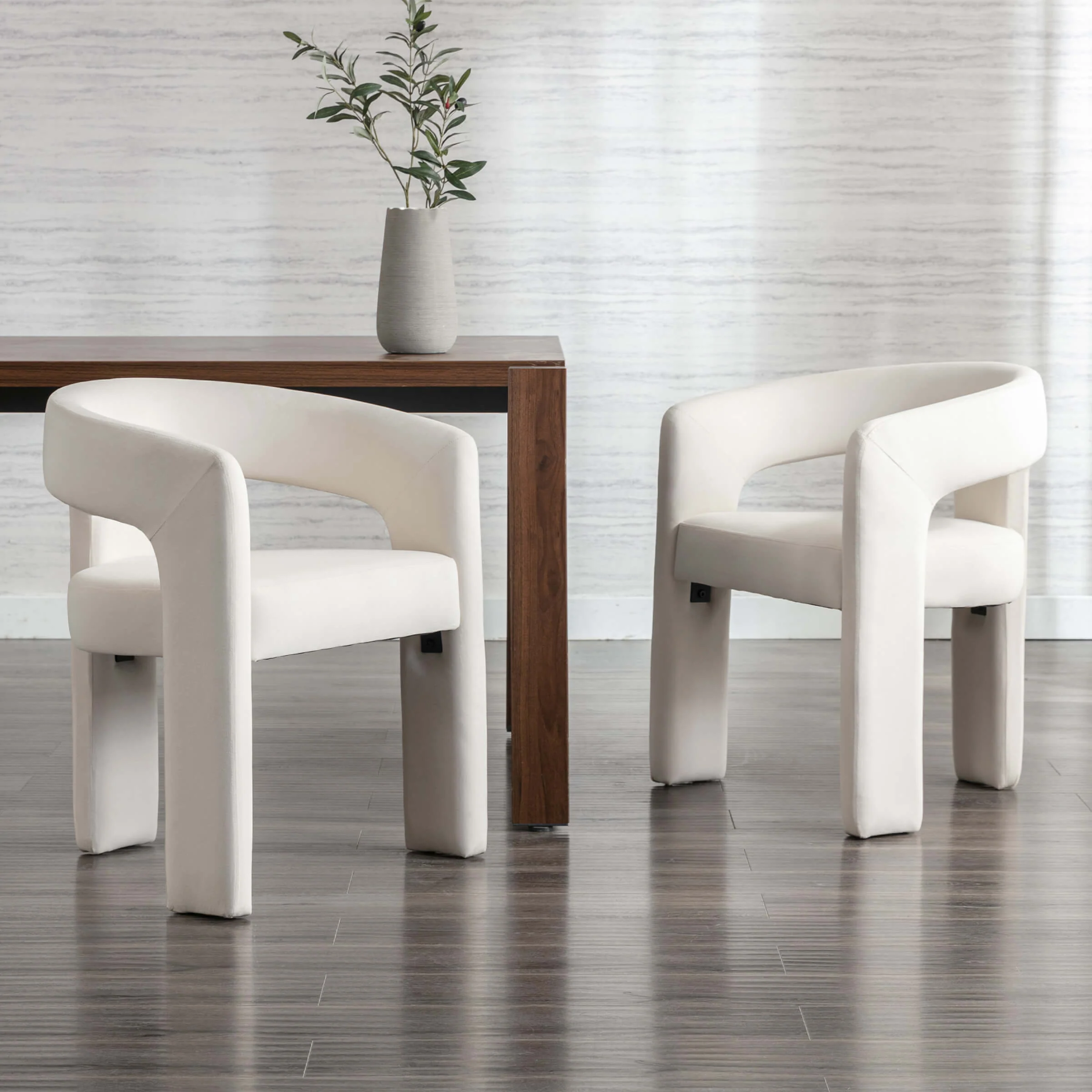 Open Back Barrel Dining Chair 1 PCS - 5101DC - Image 4