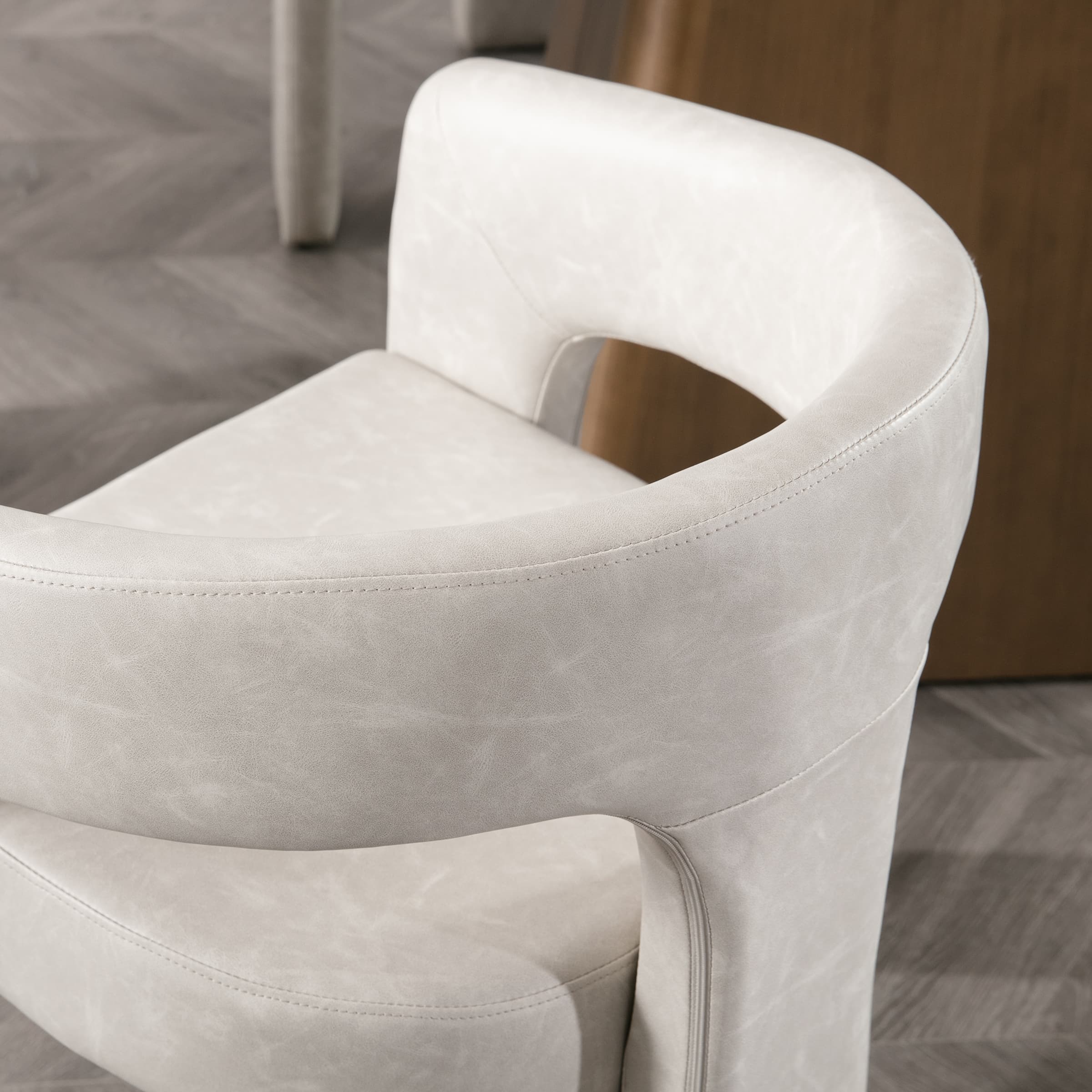 Open Back Barrel Dining Chair 1 PCS - 5101DC - Image 40