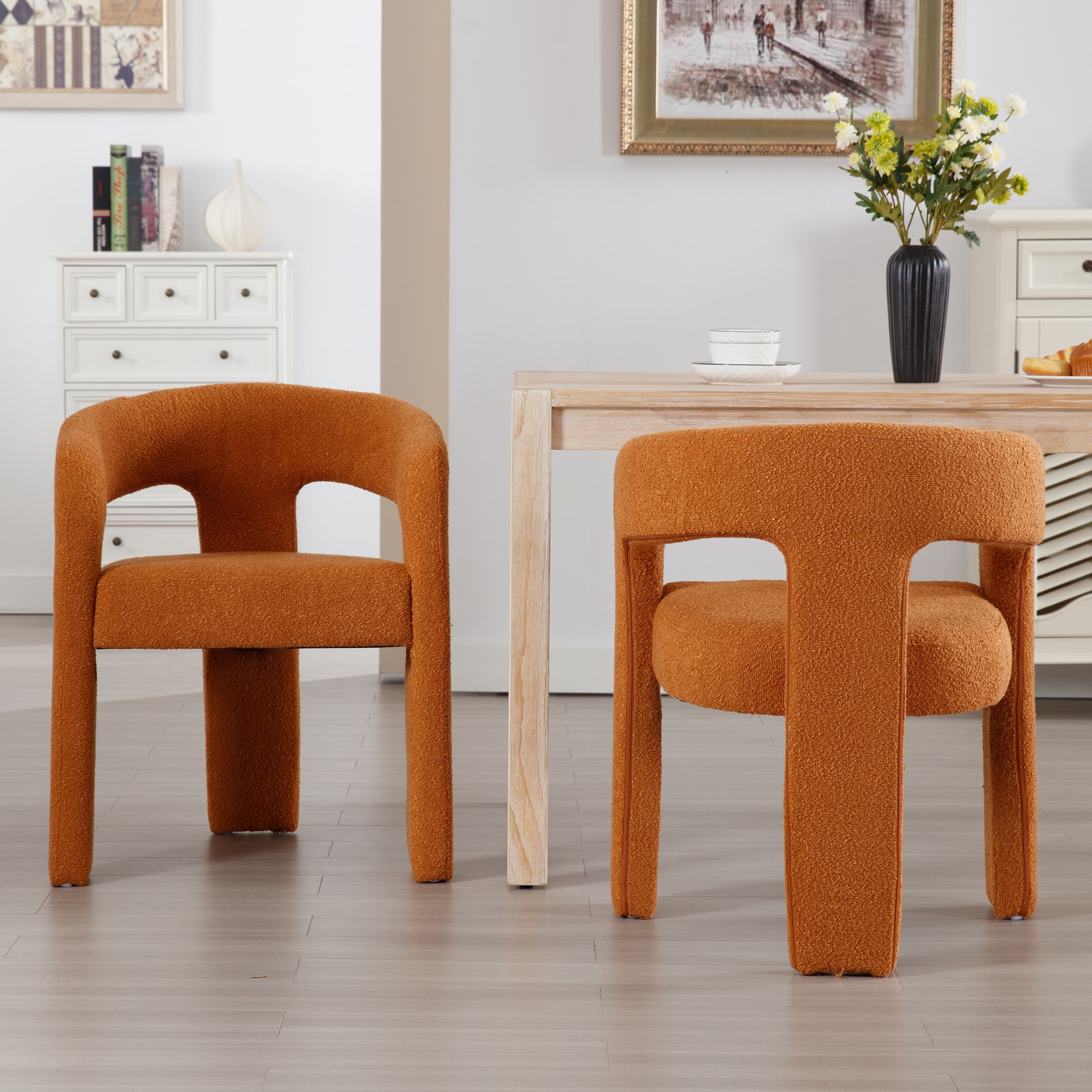 Open Back Barrel Dining Chair 1 PCS - 5101DC - Image 66