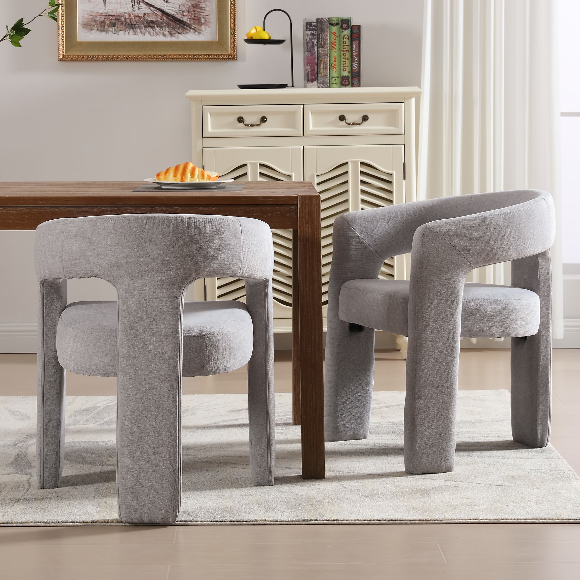 Open Back Barrel Dining Chair 1 PCS - 5101DC - Image 79