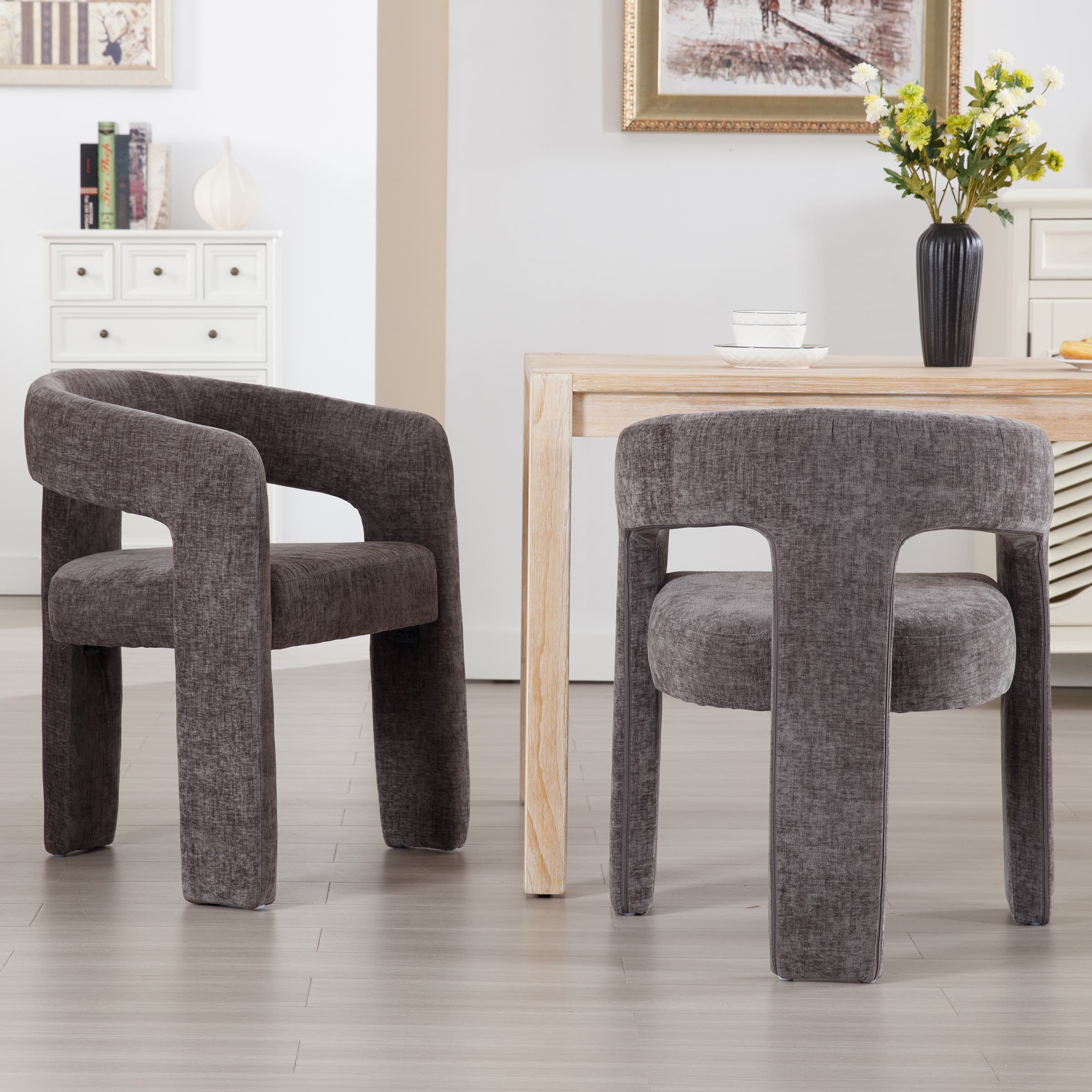 Open Back Barrel Dining Chair 1 PCS - 5101DC - Image 85