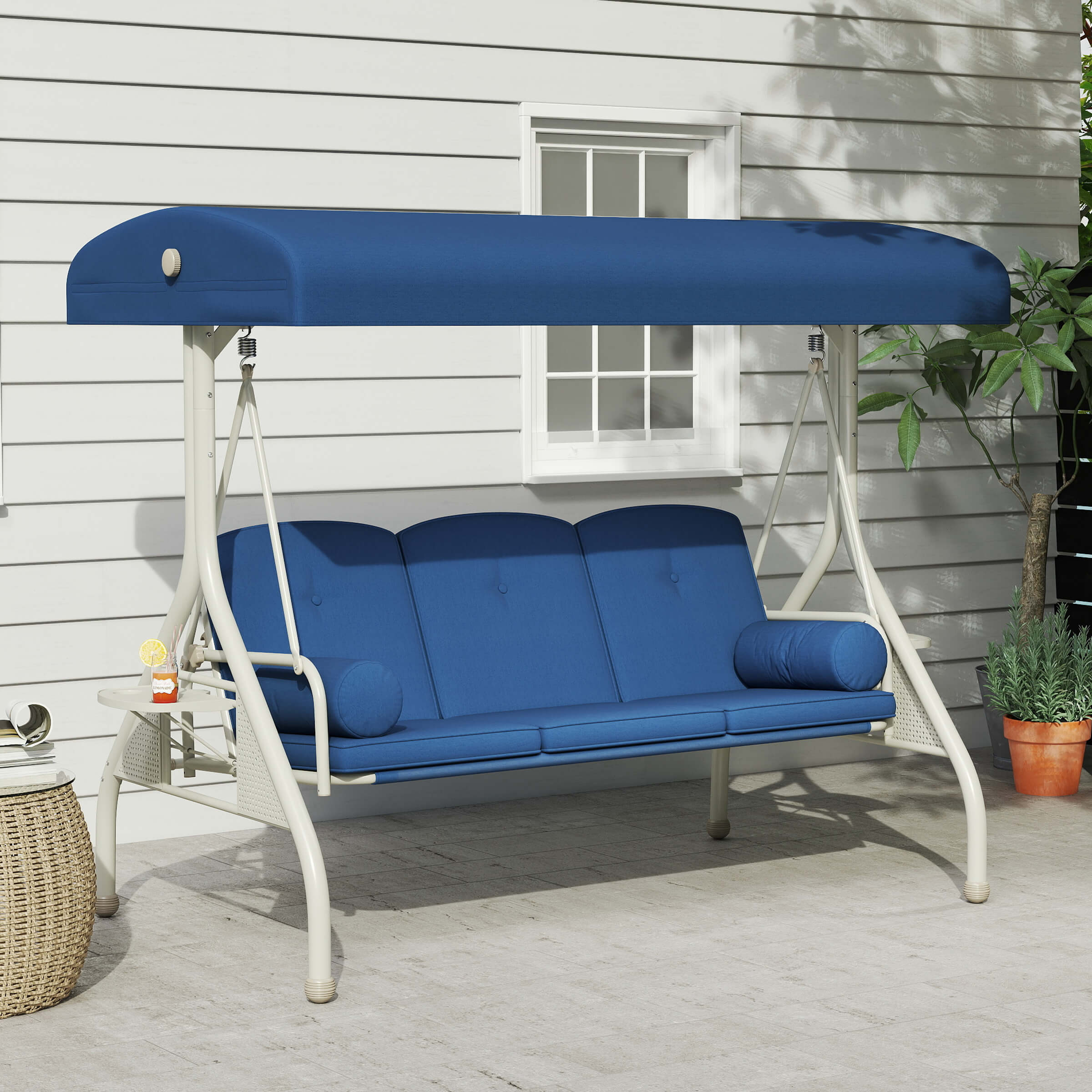 3 Seat Outdoor Backyard Porch Swing - X099HS - Image 13