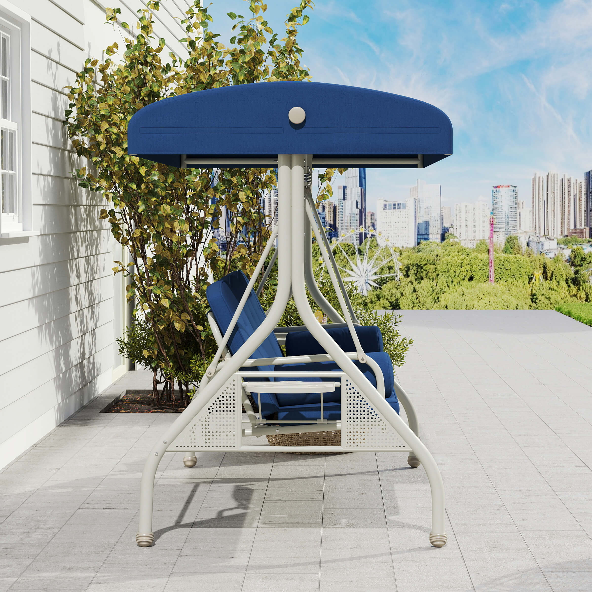 3 Seat Outdoor Backyard Porch Swing - X099HS - Image 15