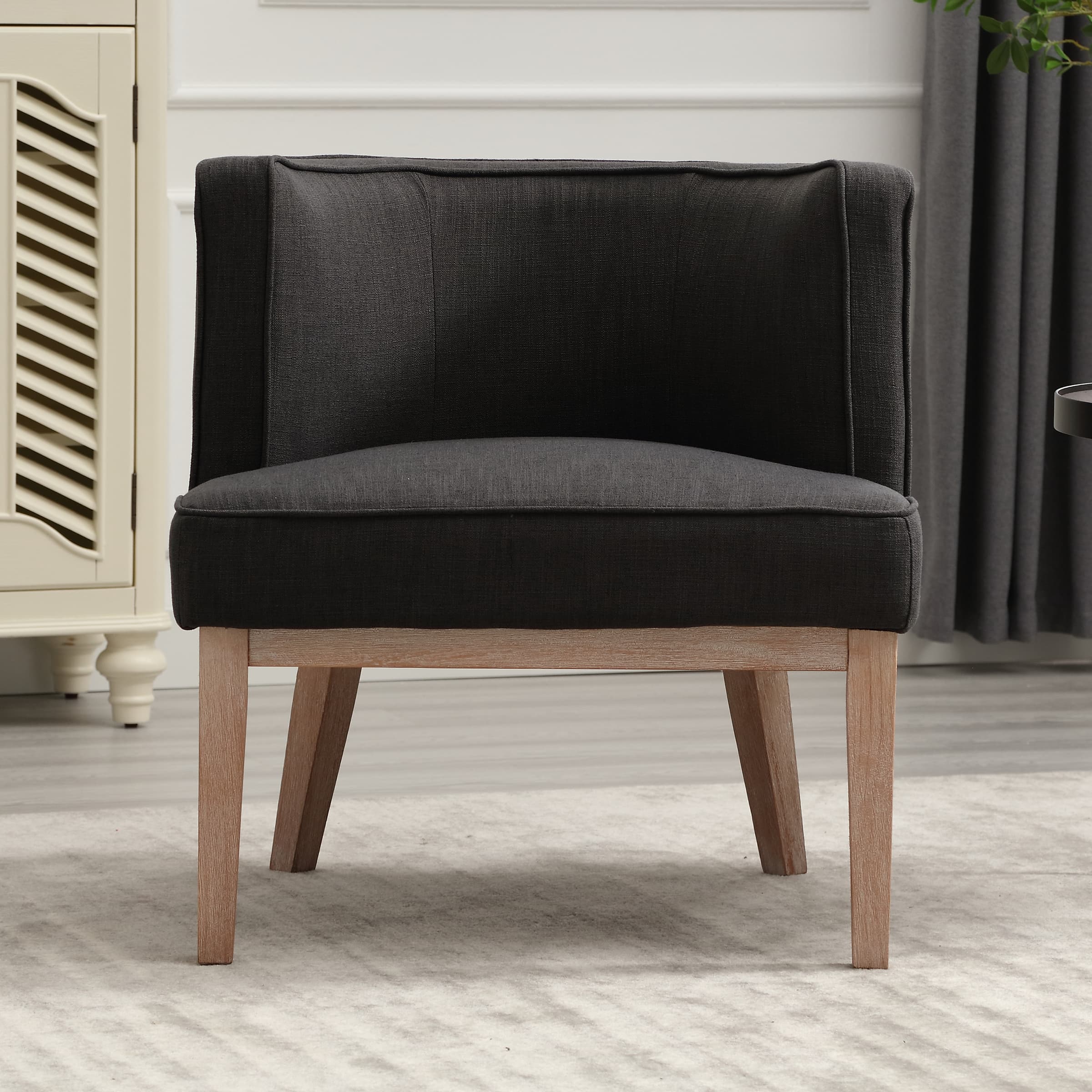 Stone Wash Wood Legs Accent Chair 1 PCS - 6371AC - Image 10
