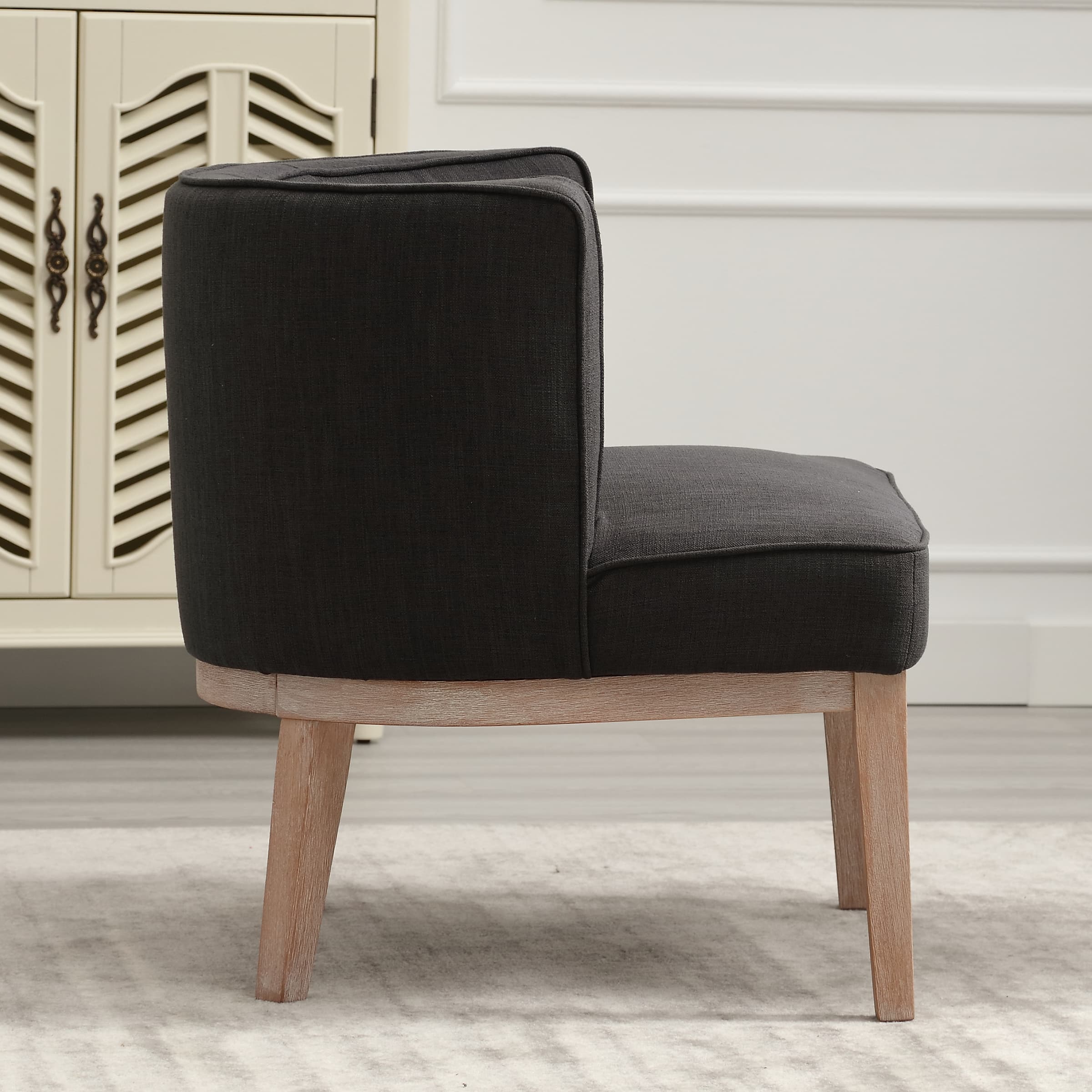 Stone Wash Wood Legs Accent Chair 1 PCS - 6371AC - Image 11