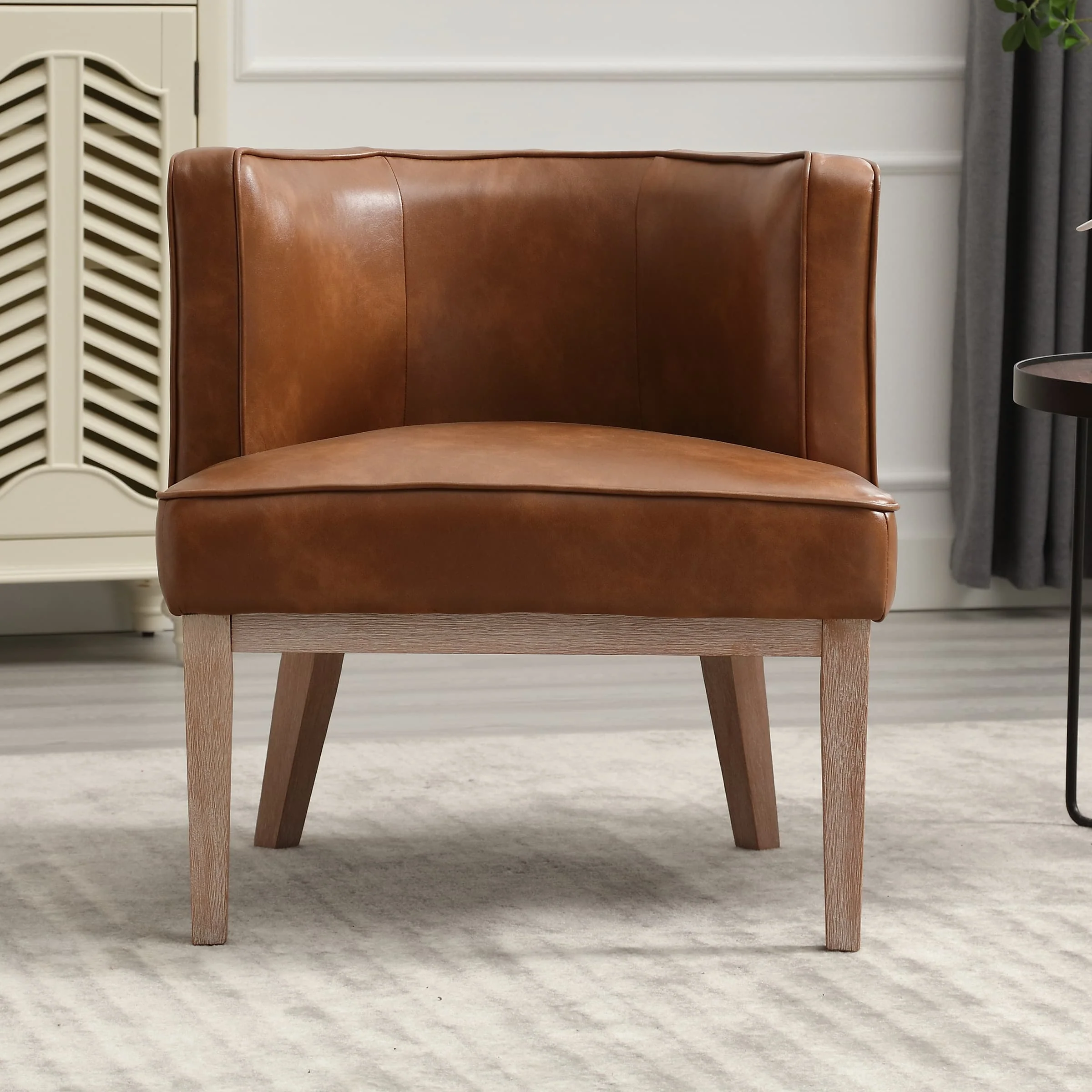 Stone Wash Wood Legs Accent Chair 1 PCS - 6371AC - Image 18