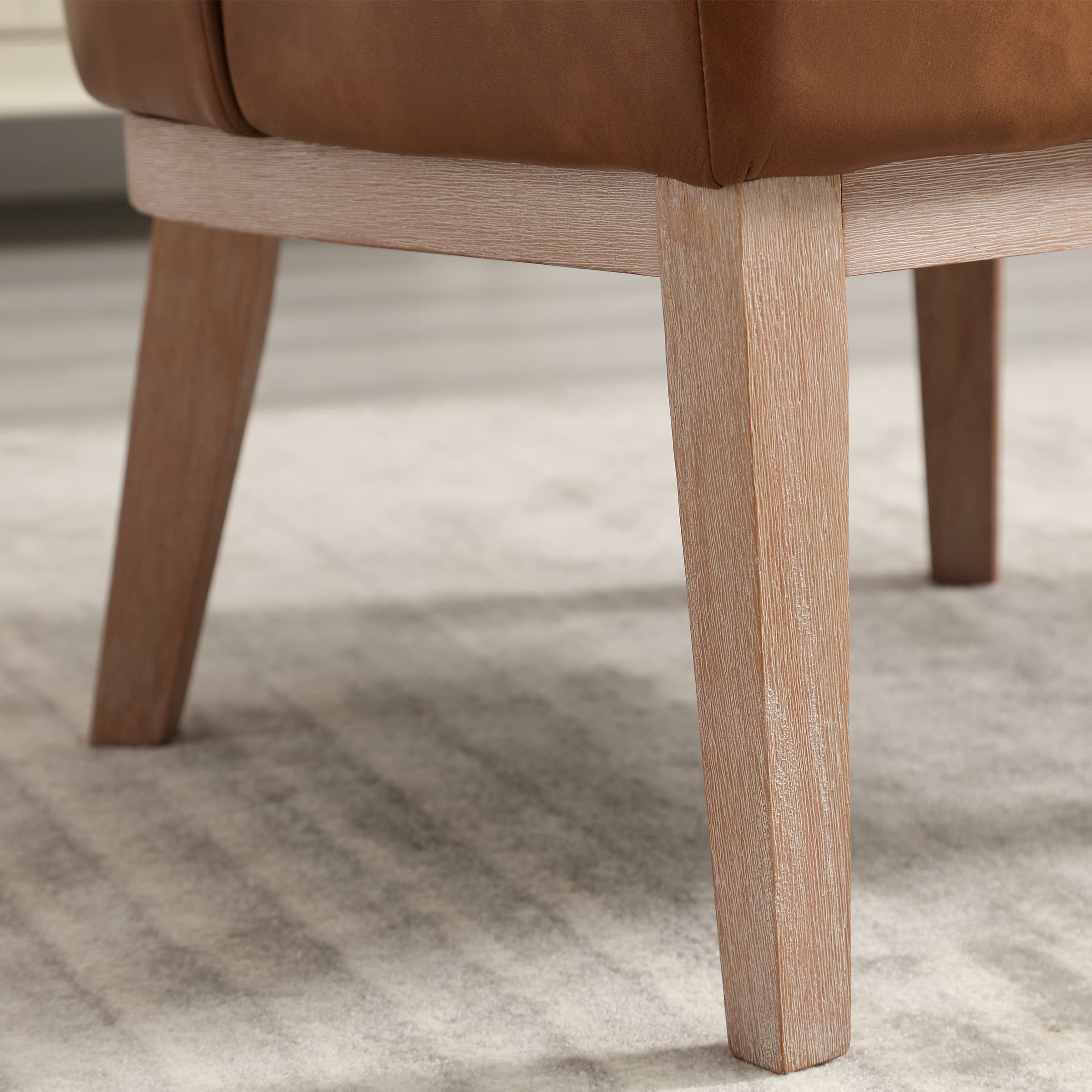 Stone Wash Wood Legs Accent Chair 1 PCS - 6371AC - Image 27
