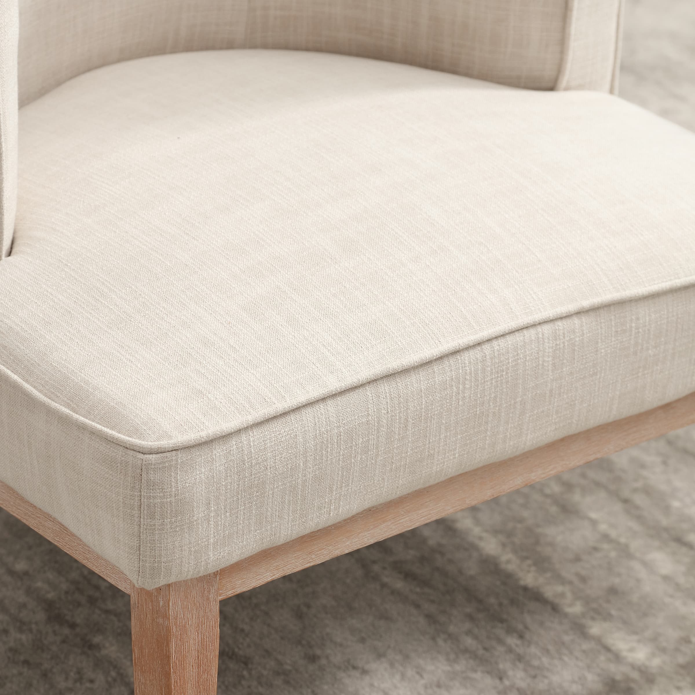 Stone Wash Wood Legs Accent Chair 1 PCS - 6371AC - Image 6