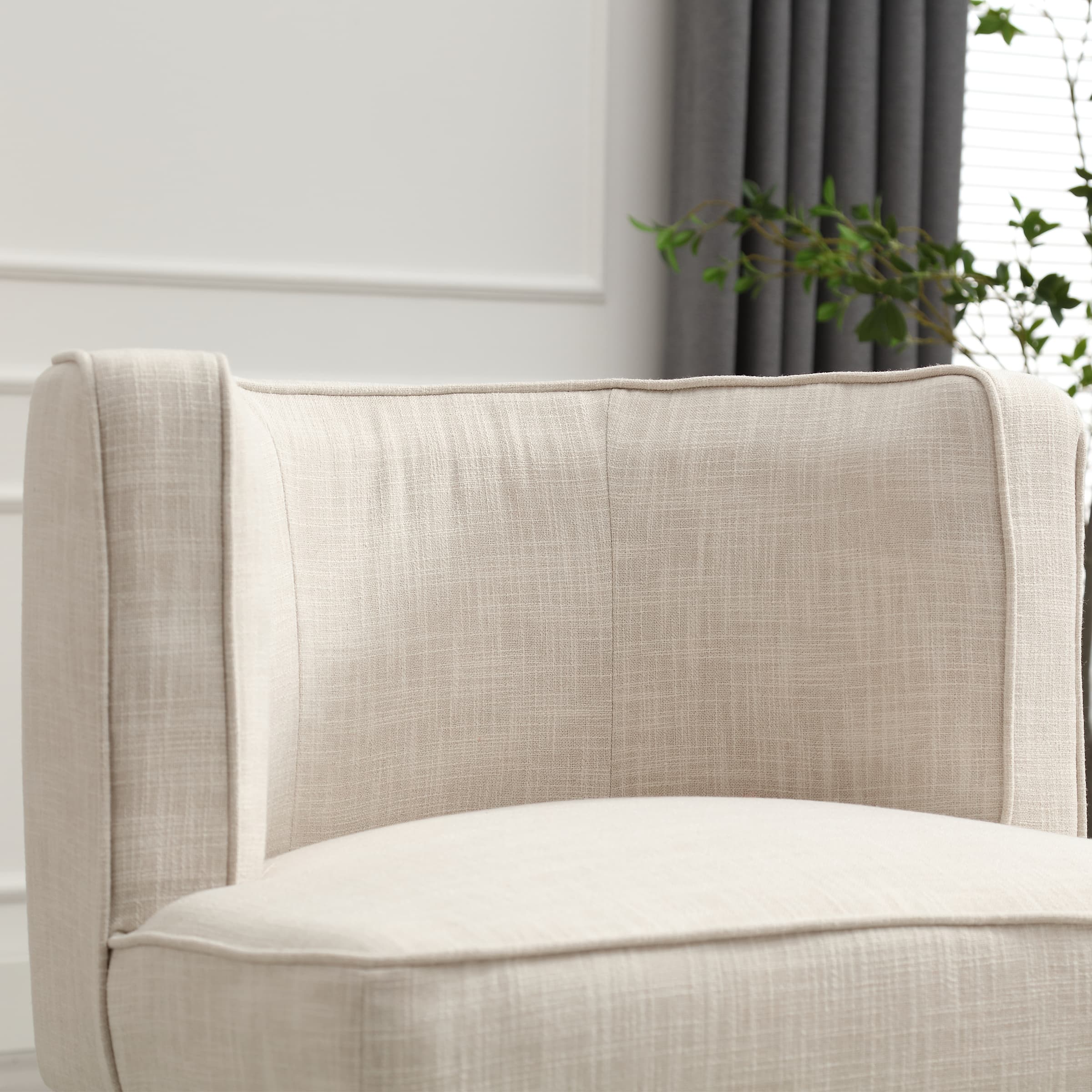 Stone Wash Wood Legs Accent Chair 1 PCS - 6371AC - Image 7