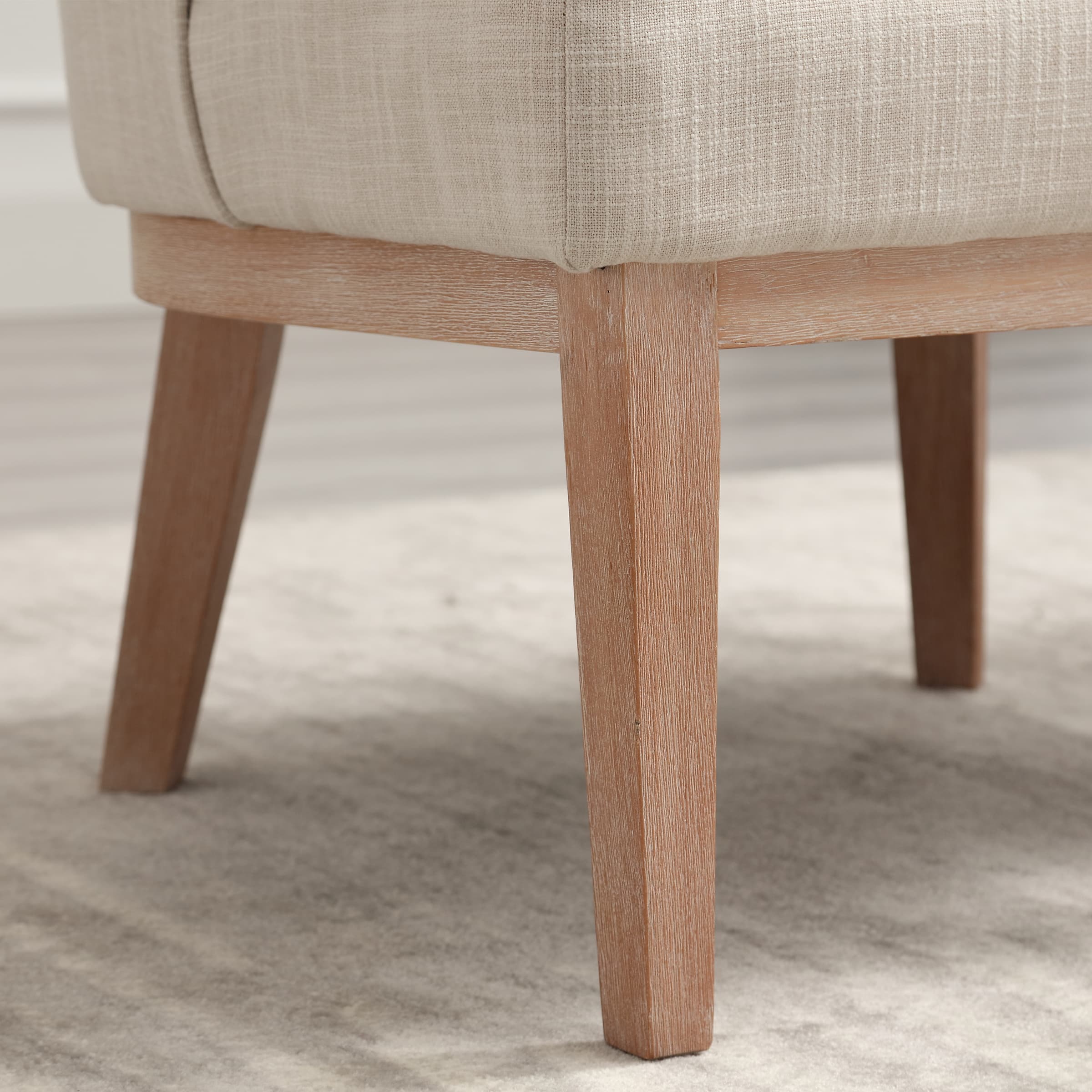 Stone Wash Wood Legs Accent Chair 1 PCS - 6371AC - Image 8