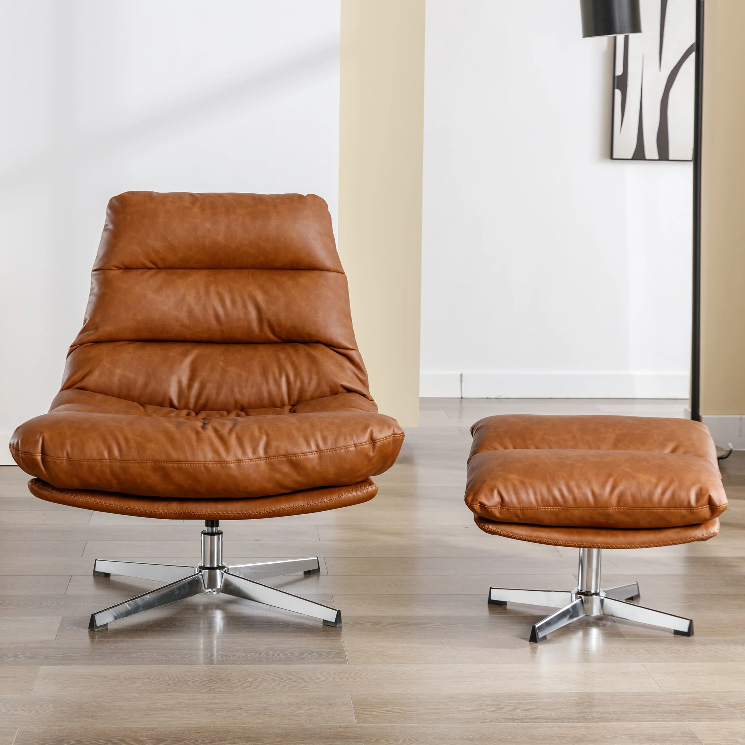 Swivel Accent Chair with Ottoman - 19119AO - Image 10
