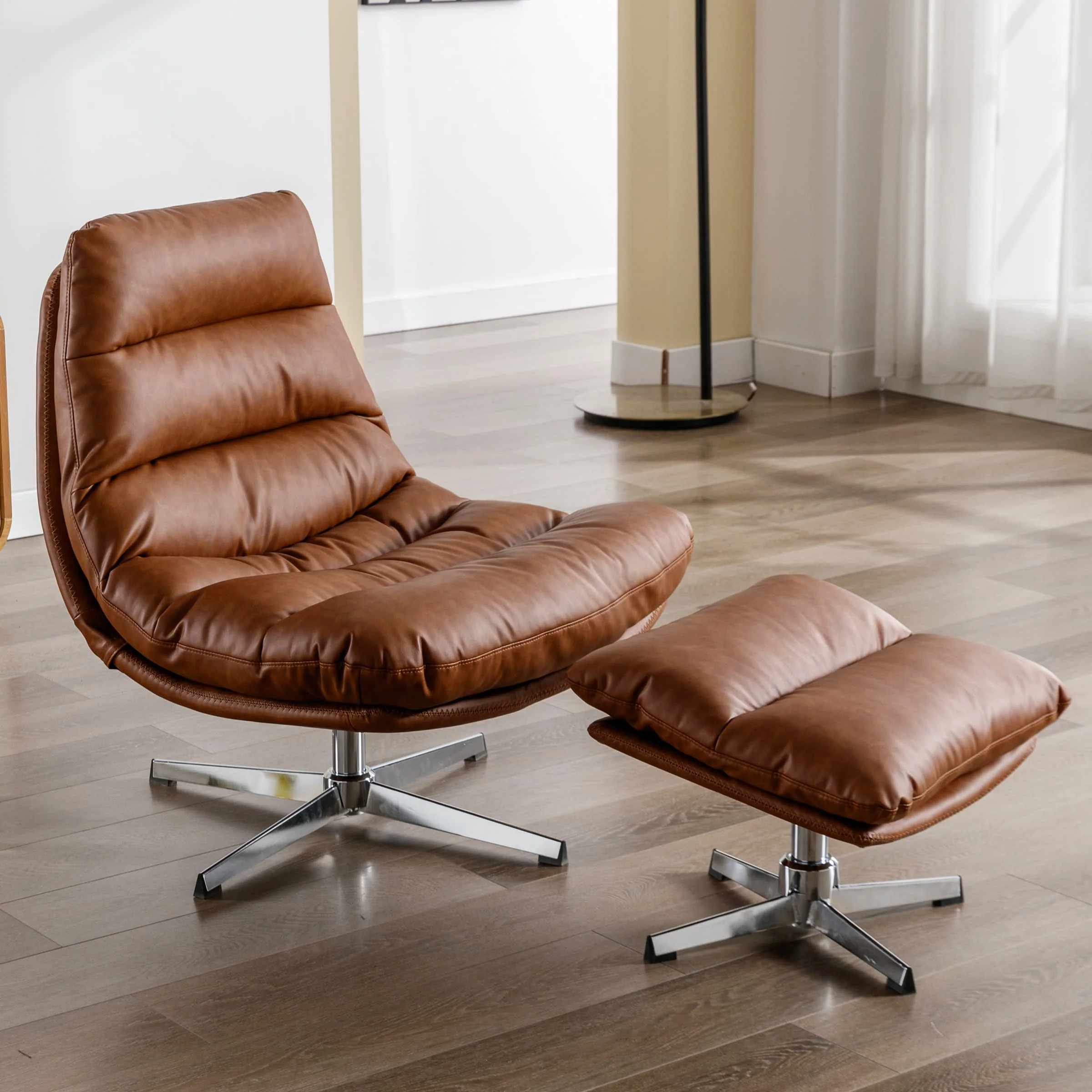 Swivel Accent Chair with Ottoman - 19119AO - Image 11