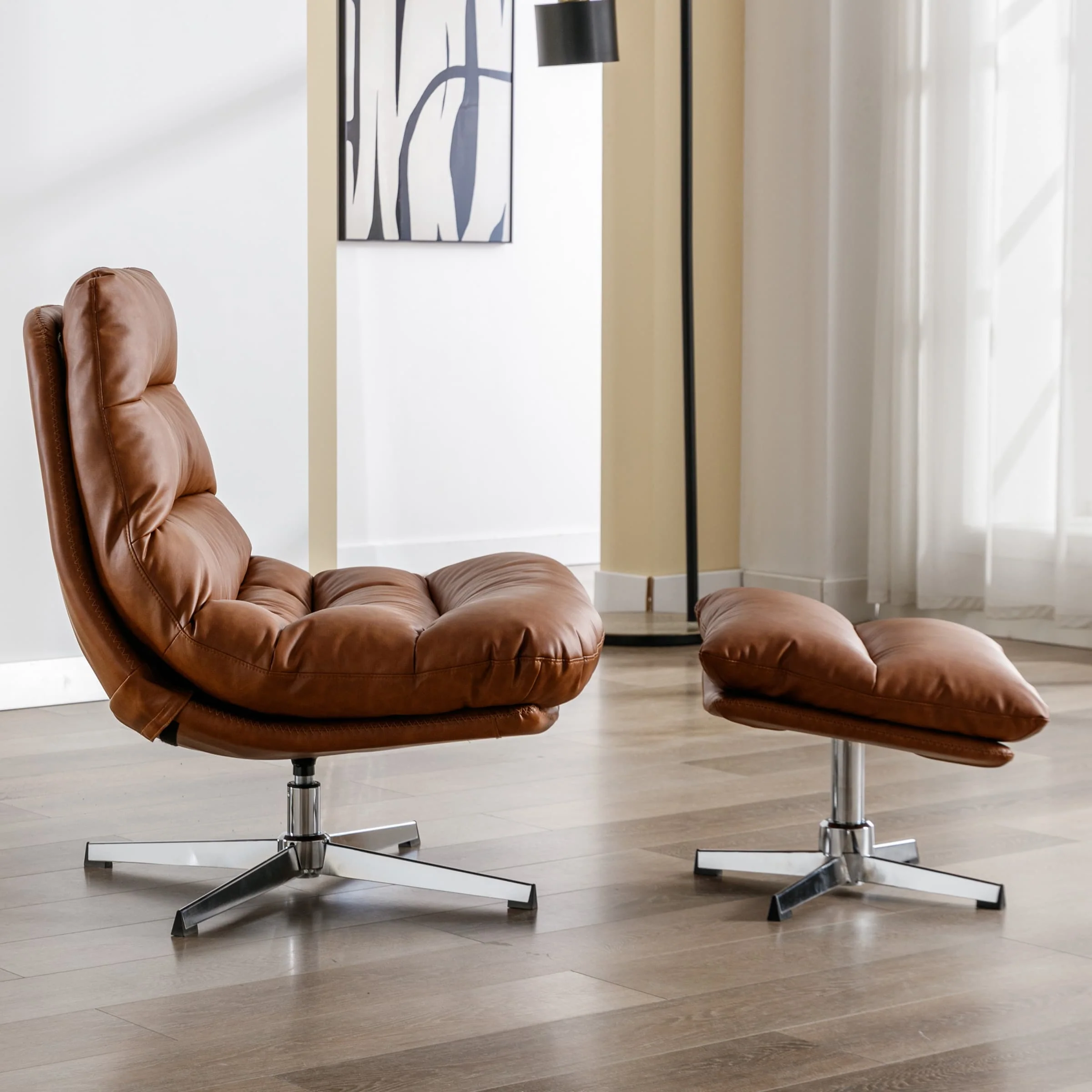 Swivel Accent Chair with Ottoman - 19119AO - Image 12