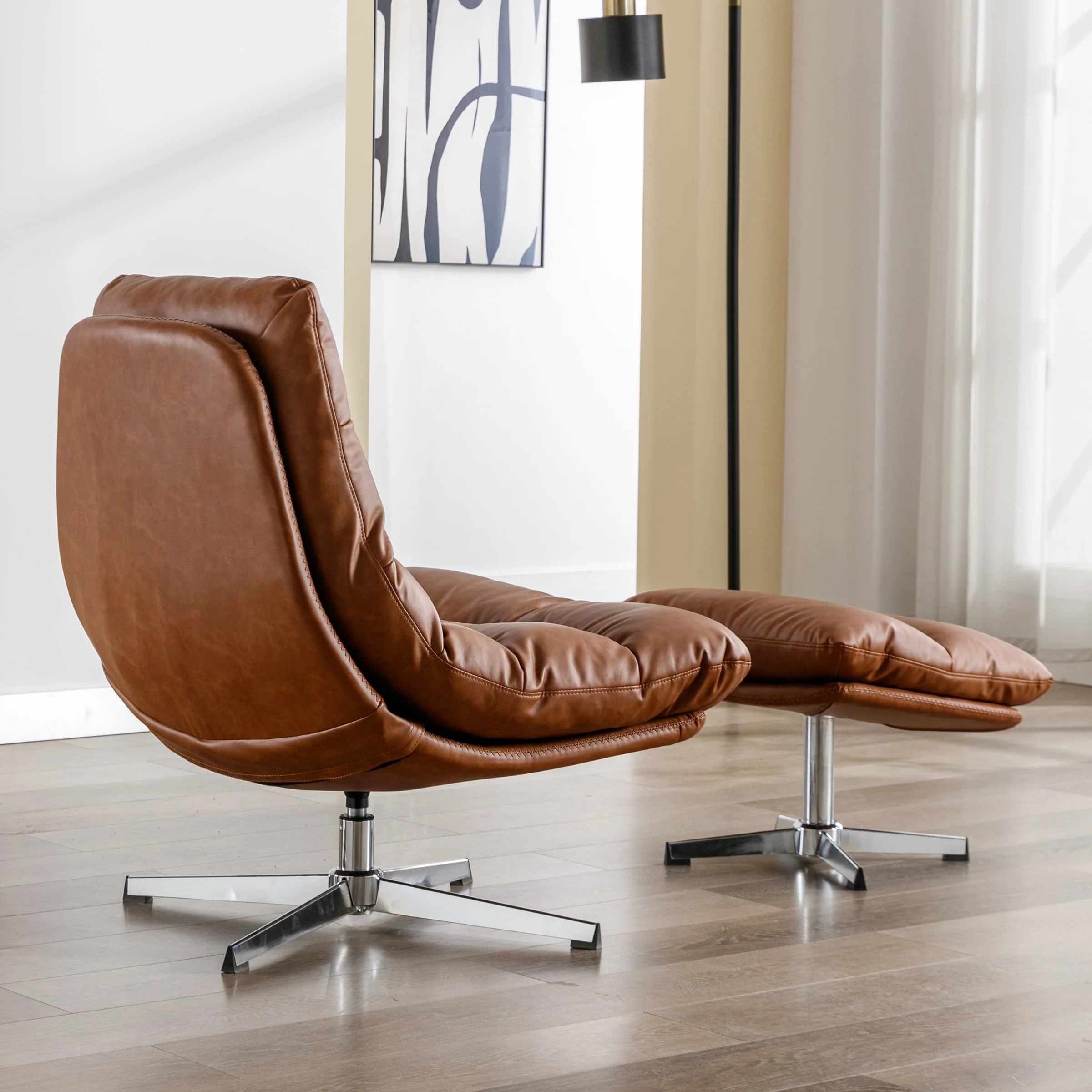 Swivel Accent Chair with Ottoman - 19119AO - Image 13