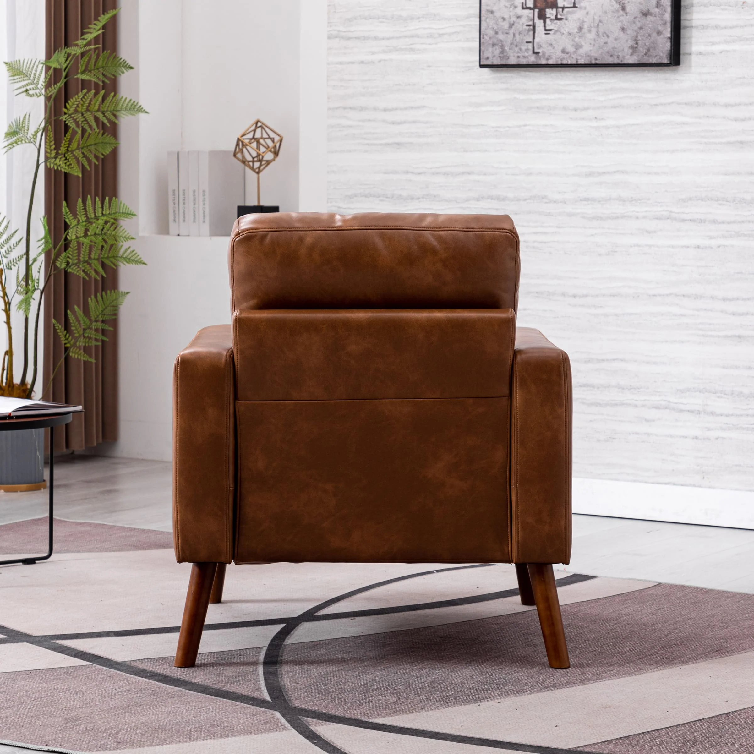Mid Century Modern Tufted Accent Chair 1 PCS - XX16AC - Image 4