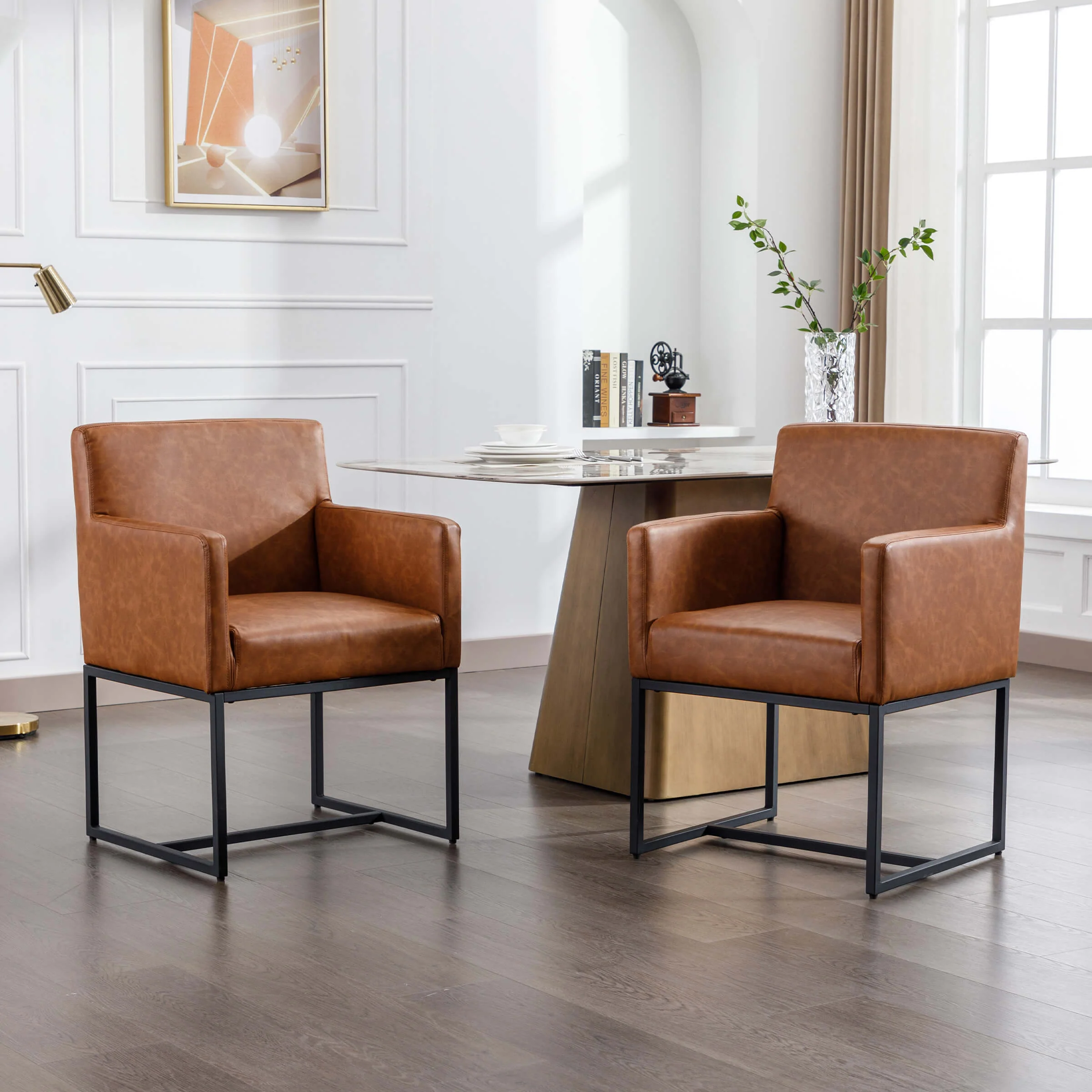 Upholstered Dining Chairs with Arms Set of 2 - 1823DC - Image 17