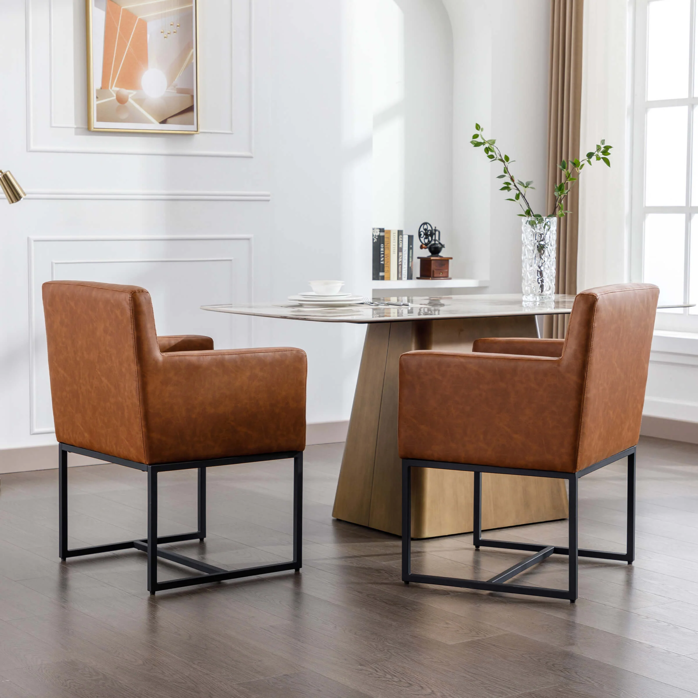 Upholstered Dining Chairs with Arms Set of 2 - 1823DC - Image 18