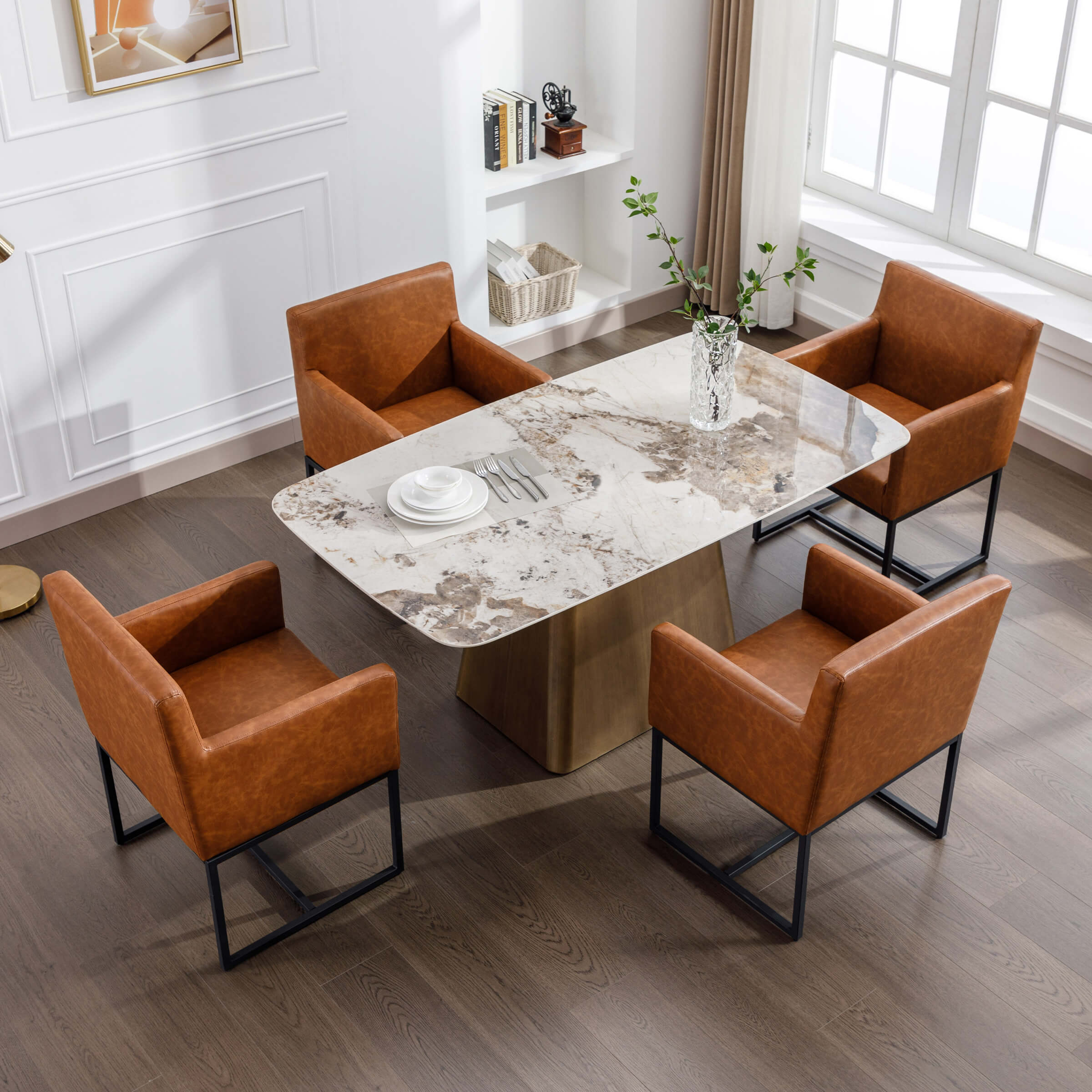Upholstered Dining Chairs with Arms Set of 2 - 1823DC - Image 19