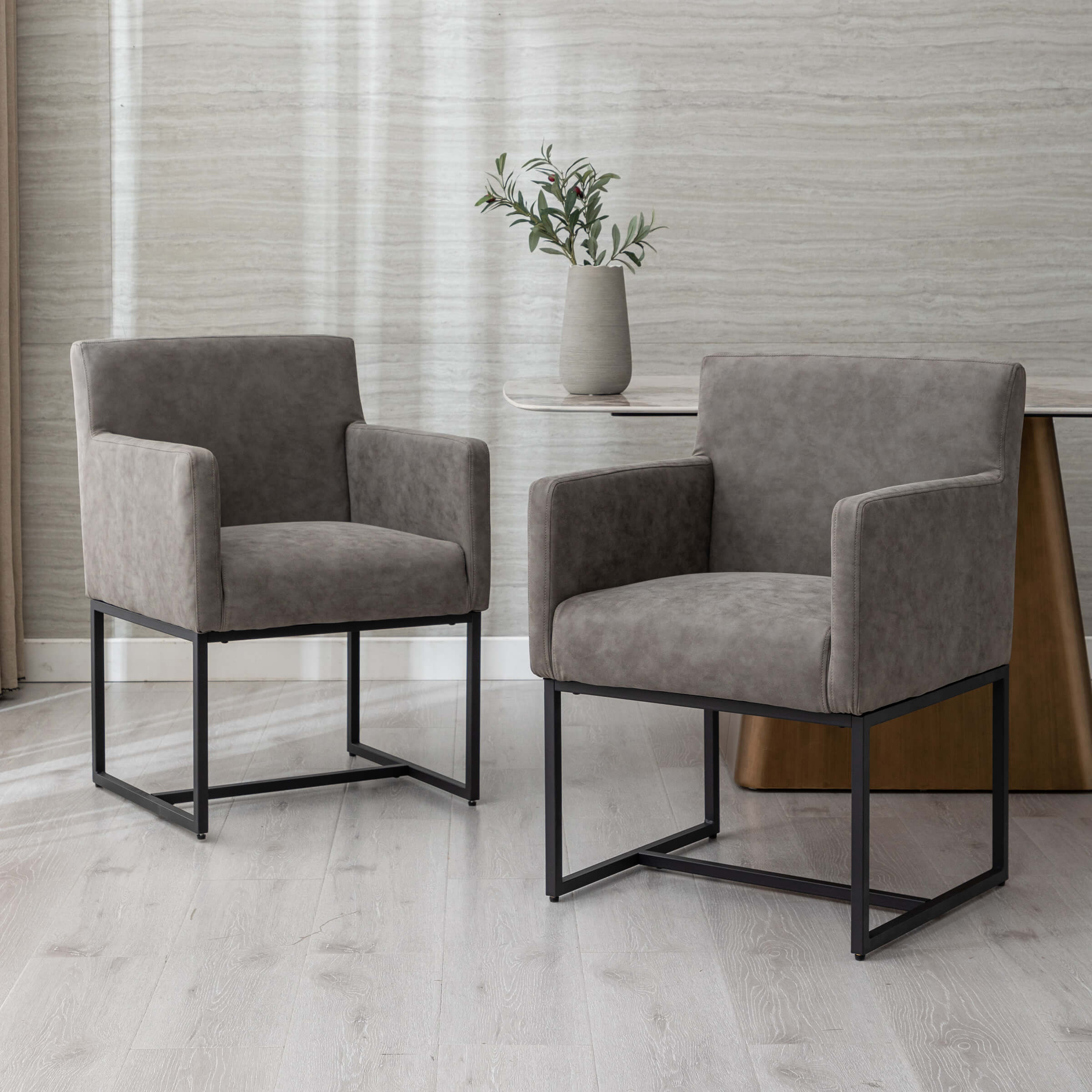 Upholstered Dining Chairs with Arms Set of 2 - 1823DC - Image 26