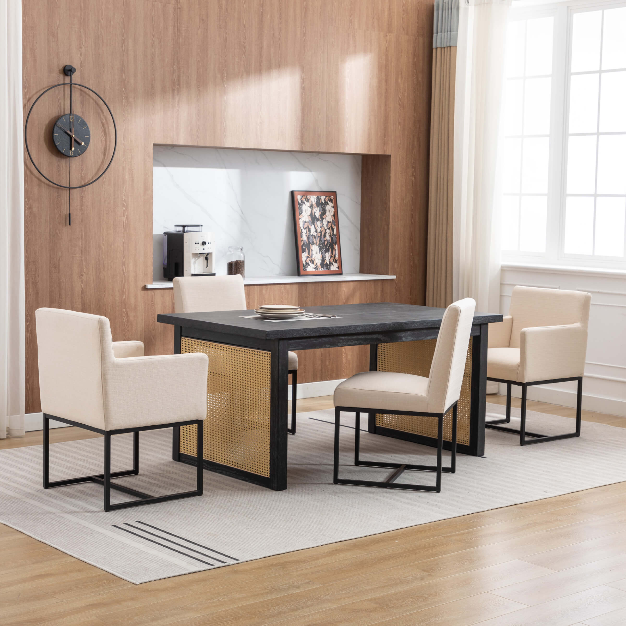 Upholstered Dining Chairs with Arms Set of 2 - 1823DC - Image 3