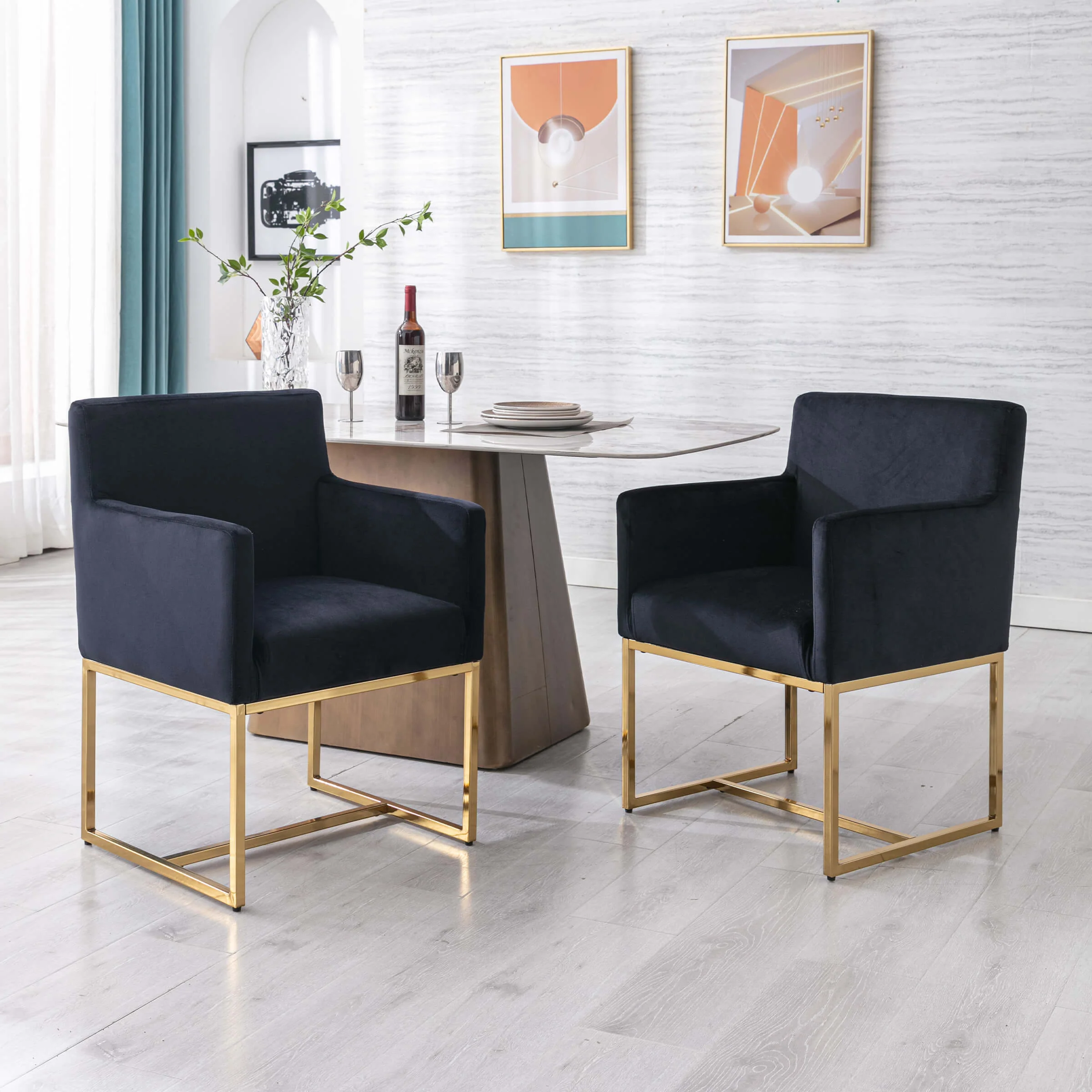Upholstered Dining Chairs with Arms Set of 2 - 1823DC - Image 32