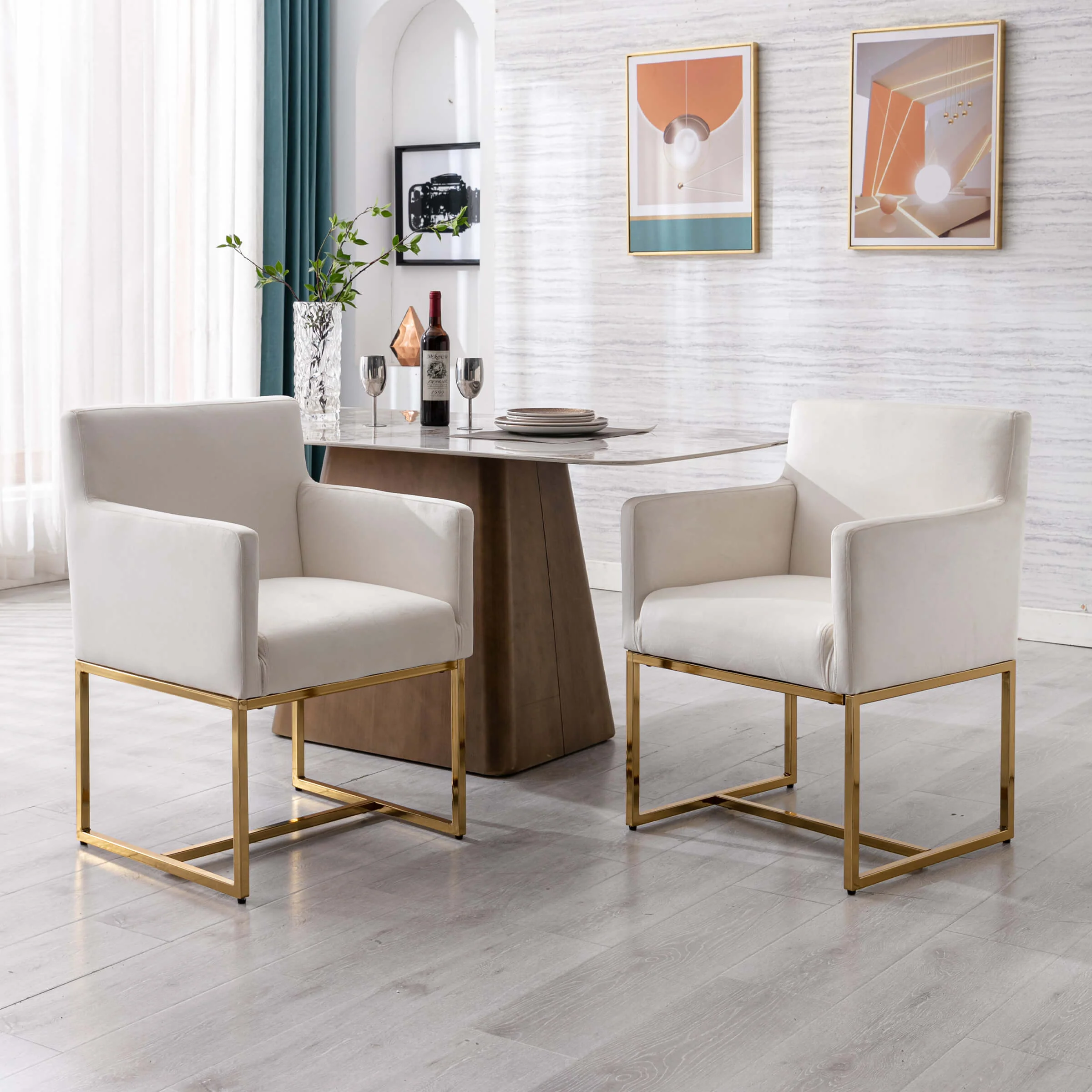 Upholstered Dining Chairs with Arms Set of 2 - 1823DC - Image 39