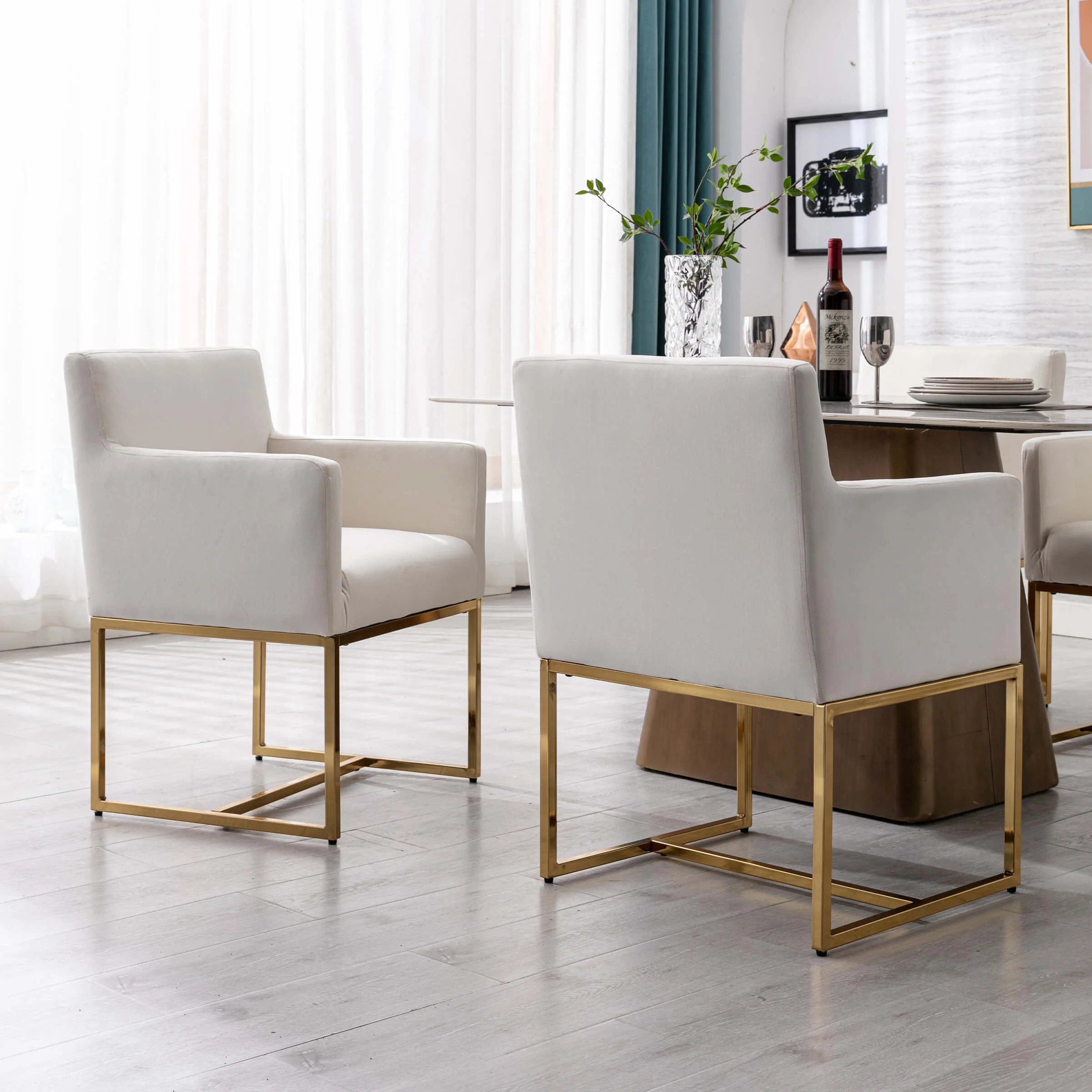Upholstered Dining Chairs with Arms Set of 2 - 1823DC - Image 40