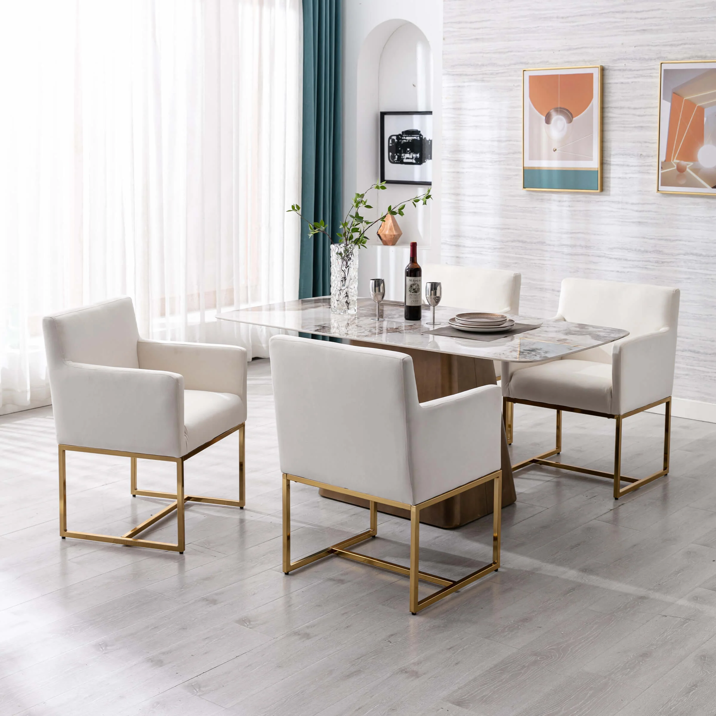 Upholstered Dining Chairs with Arms Set of 2 - 1823DC - Image 41