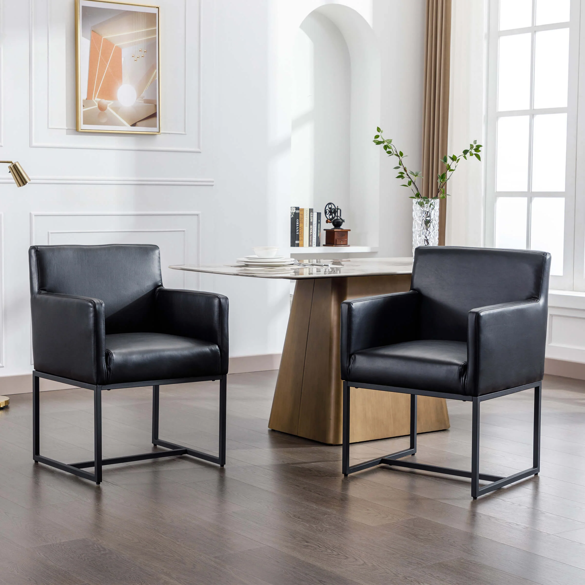 Upholstered Dining Chairs with Arms Set of 2 - 1823DC - Image 51