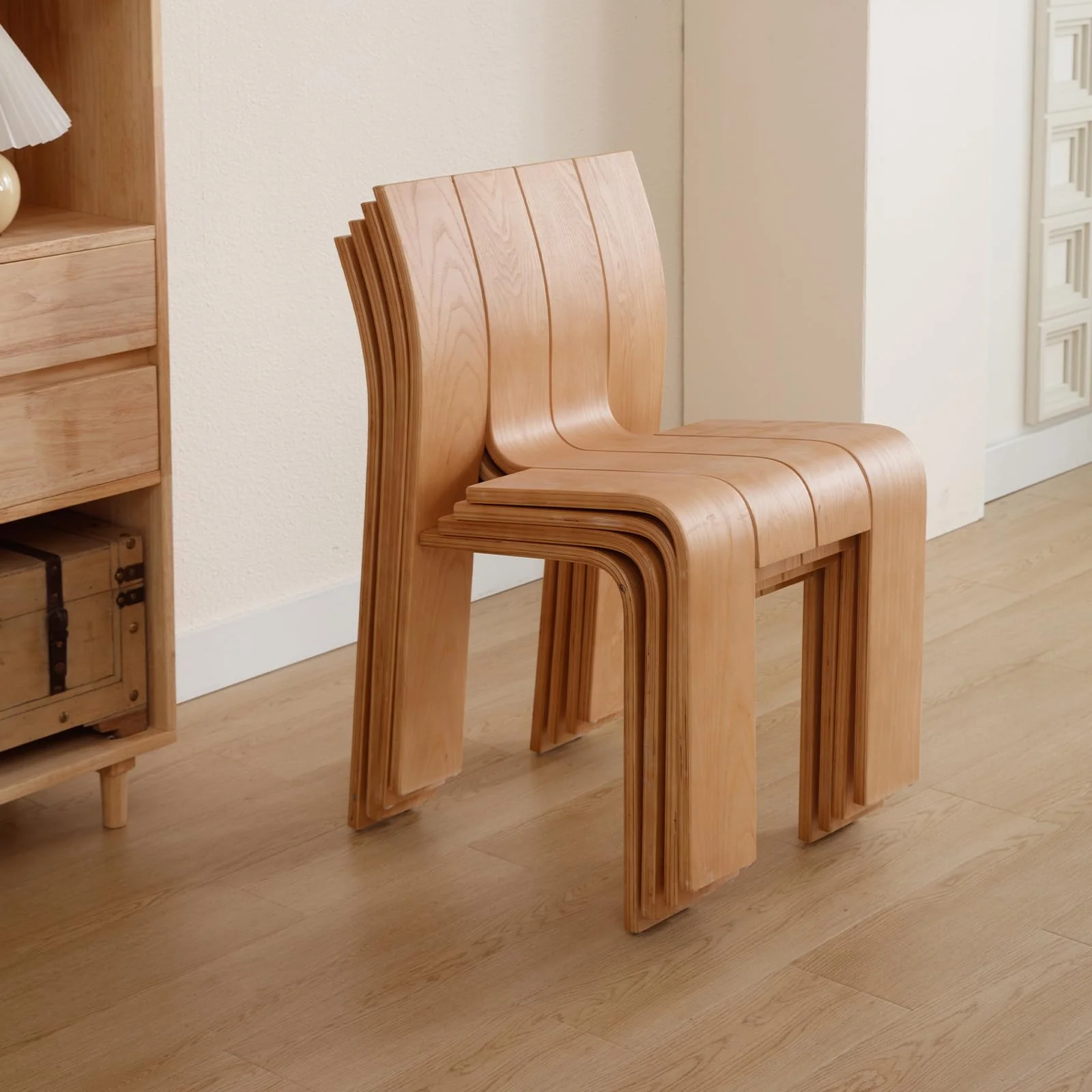 Wood Dining Chairs Set of 2 - 6683DC - Image 3