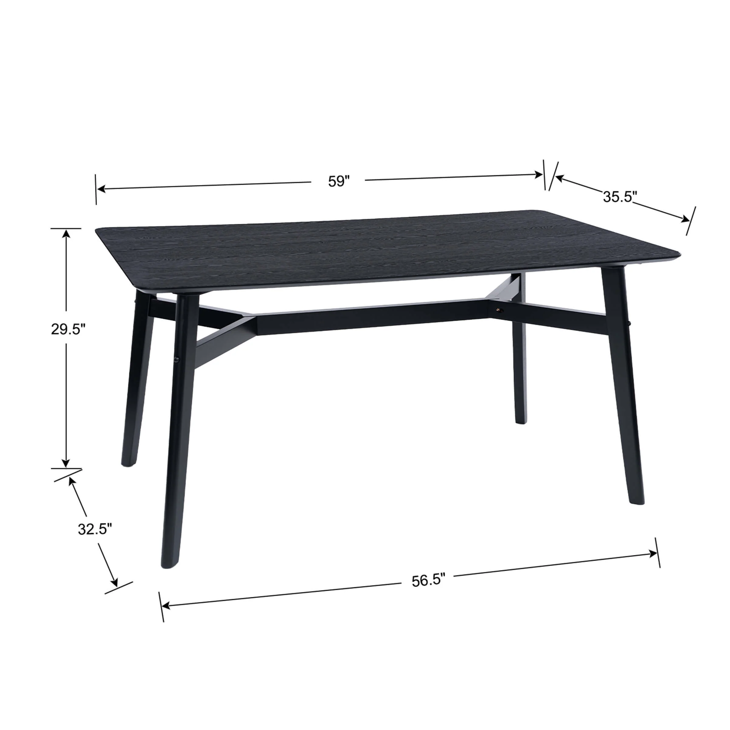 Wood Rectangle Dining Table - 19063DT - Image 12