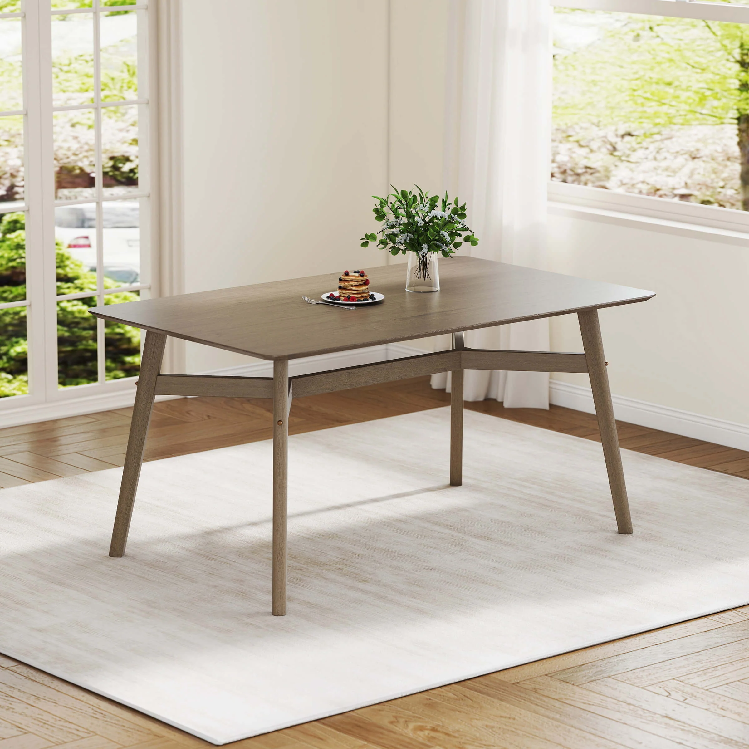 Wood Rectangle Dining Table - 19063DT - Image 14