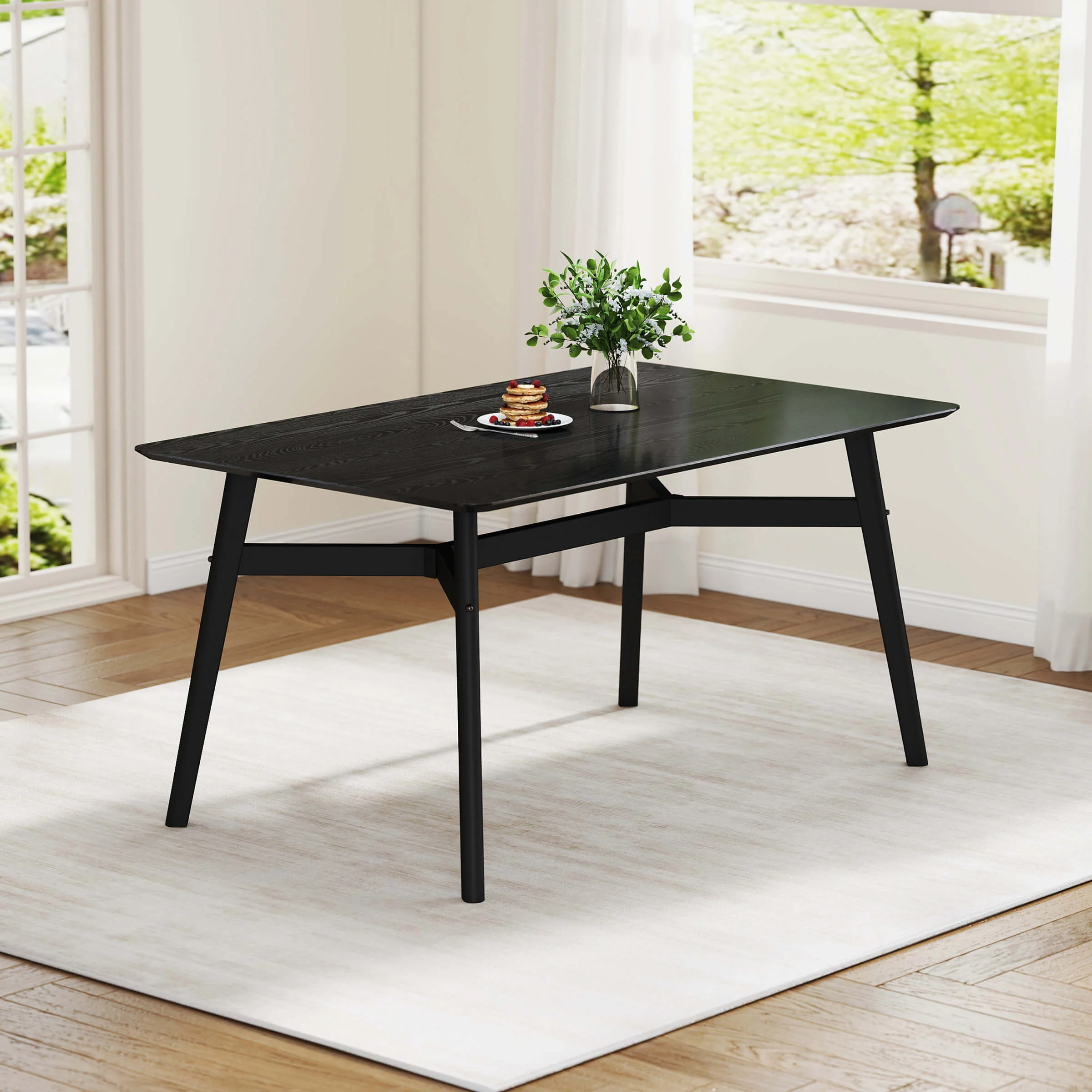 Wood Rectangle Dining Table - 19063DT - Image 7