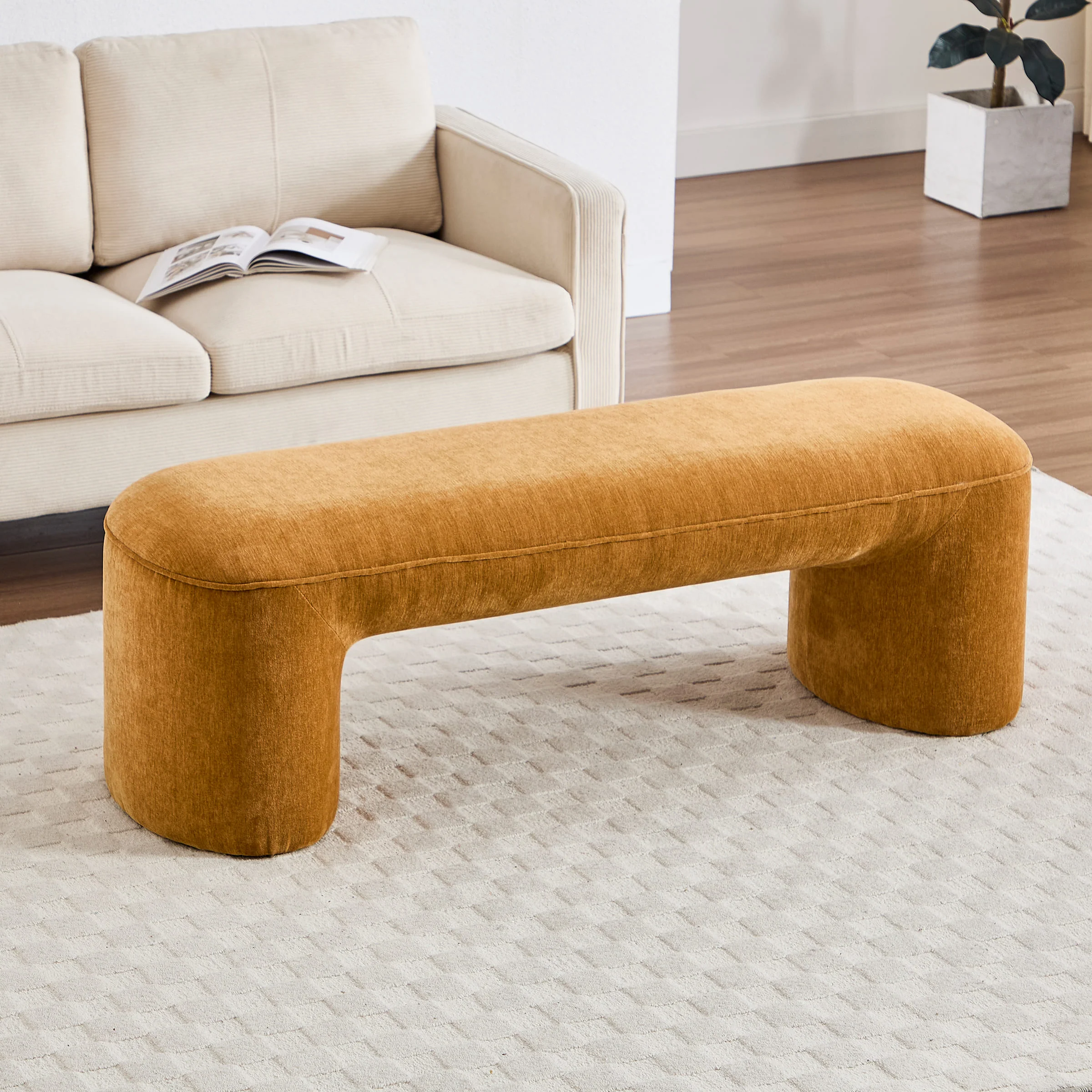 53"W Bedroom Bench with 2 Small Stools - 2653BH - Image 22
