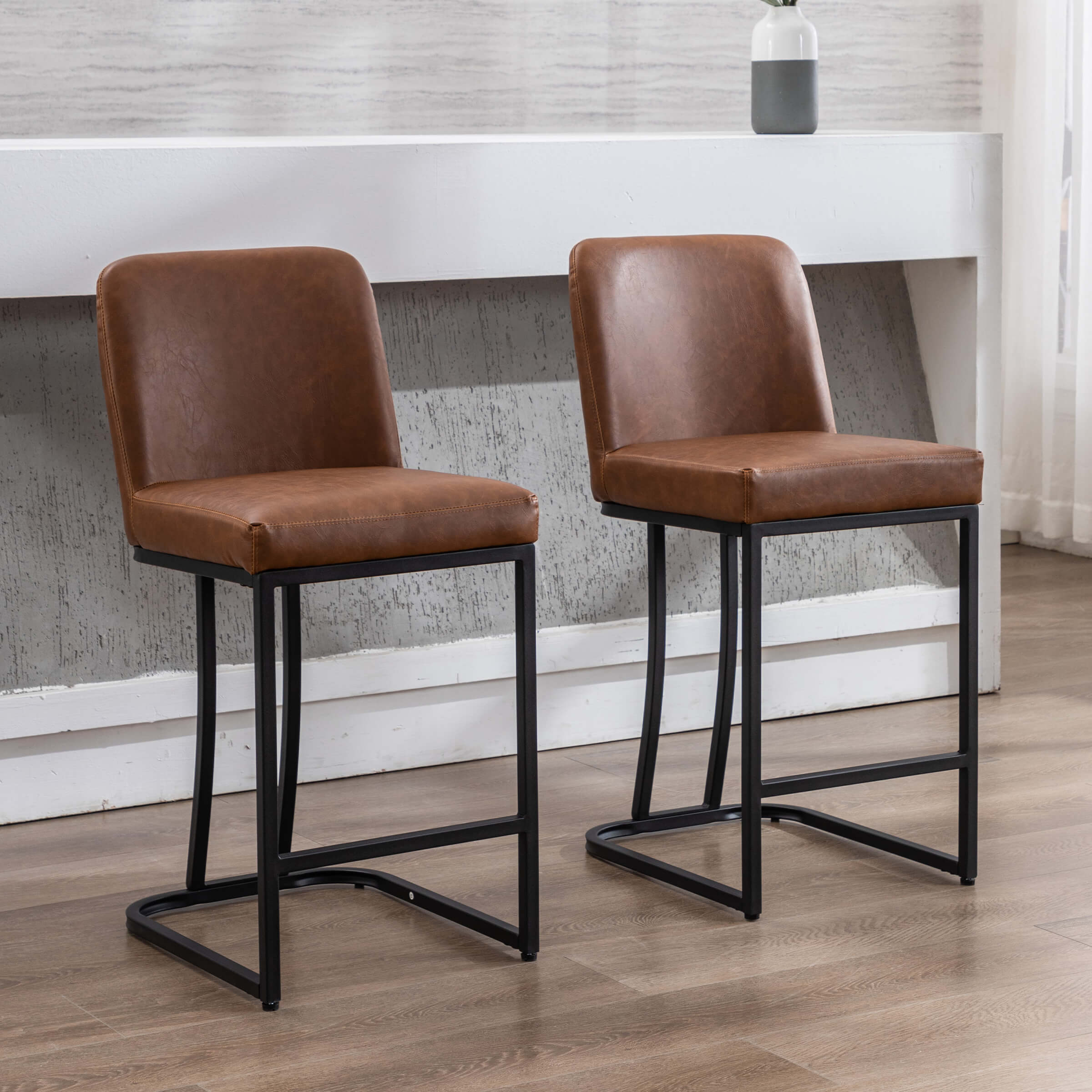 24"H Metal Legs Counter Height Bar Stools Set of 2 - 2956CS - Image 21