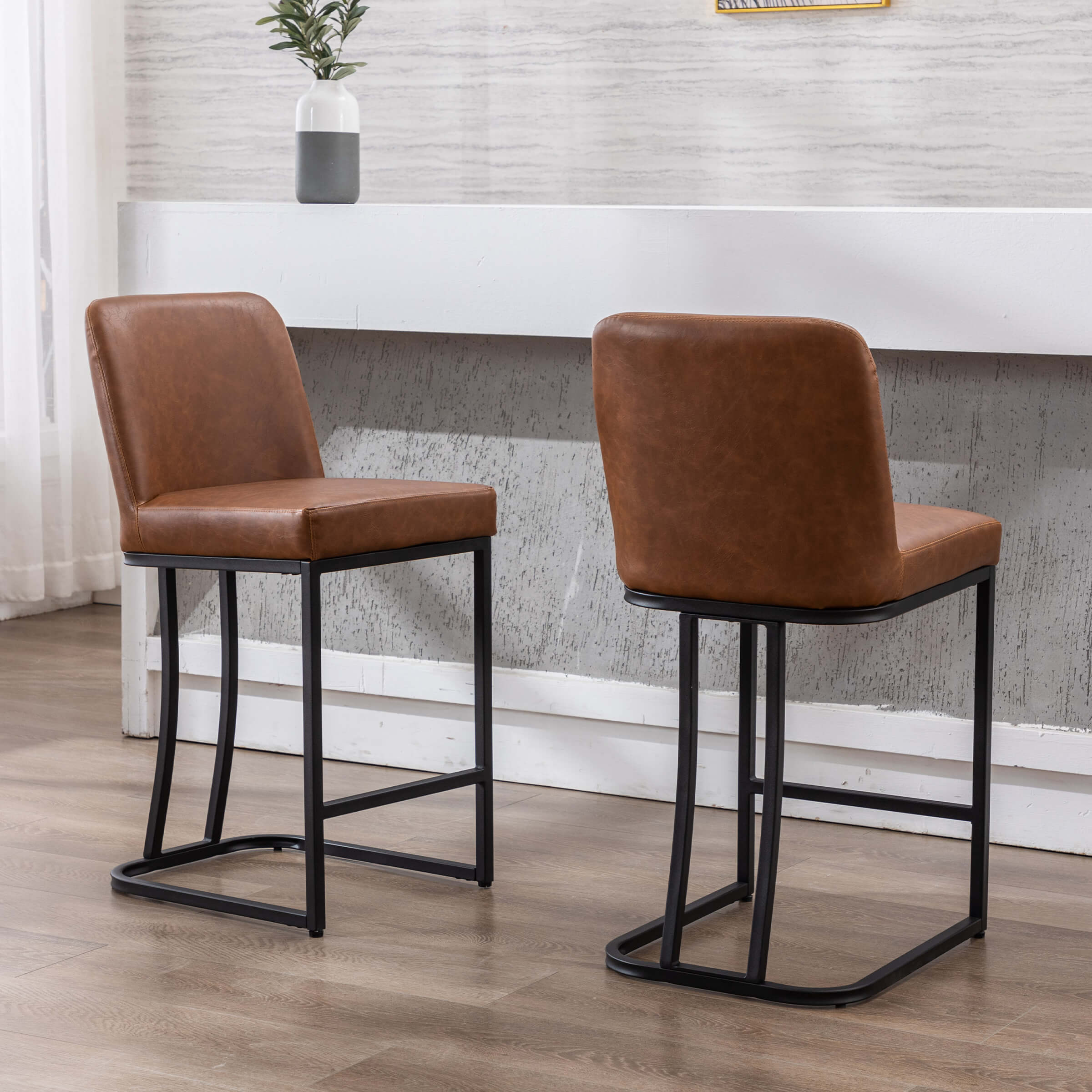 24"H Metal Legs Counter Height Bar Stools Set of 2 - 2956CS - Image 22