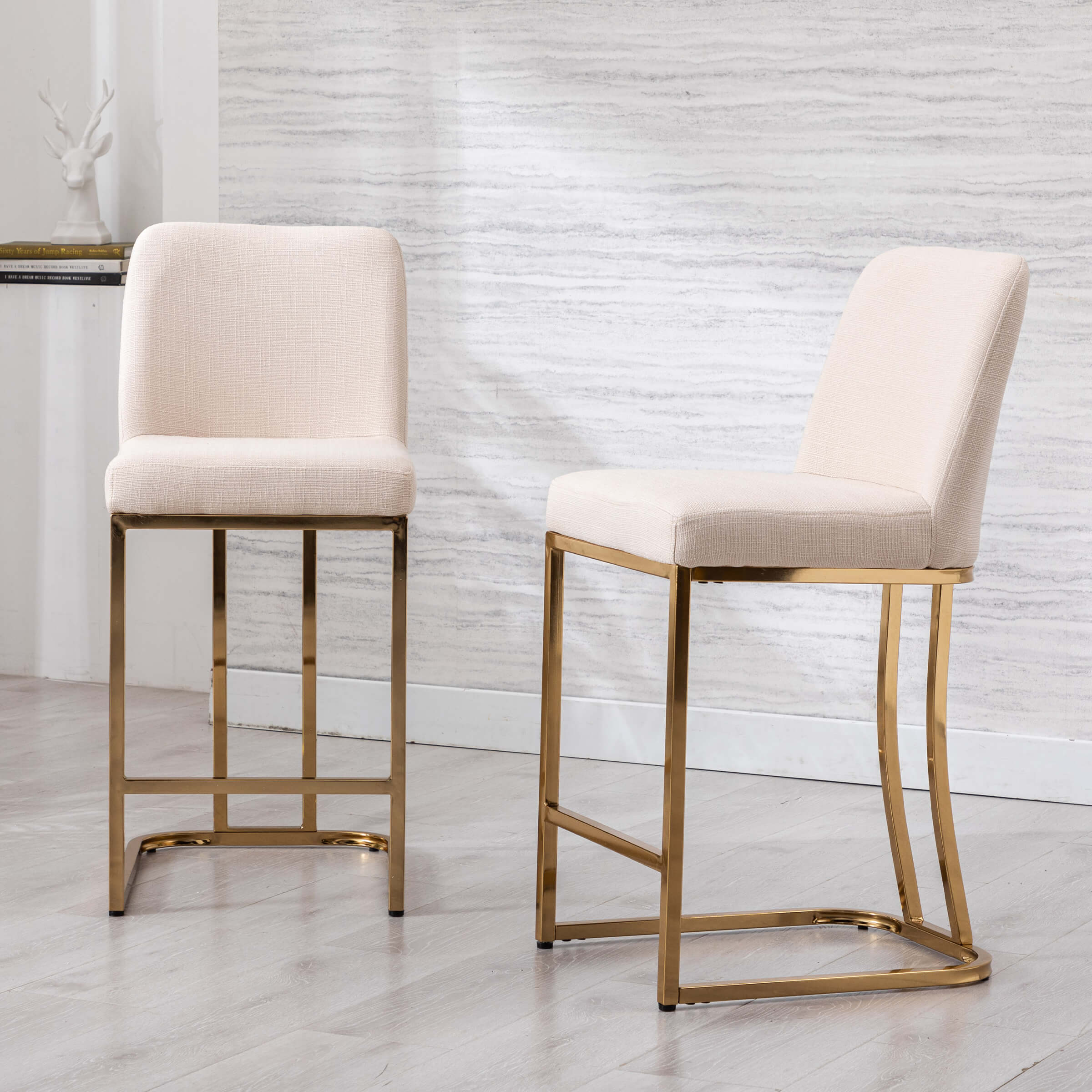 24"H Metal Legs Counter Height Bar Stools Set of 2 - 2956CS - Image 9