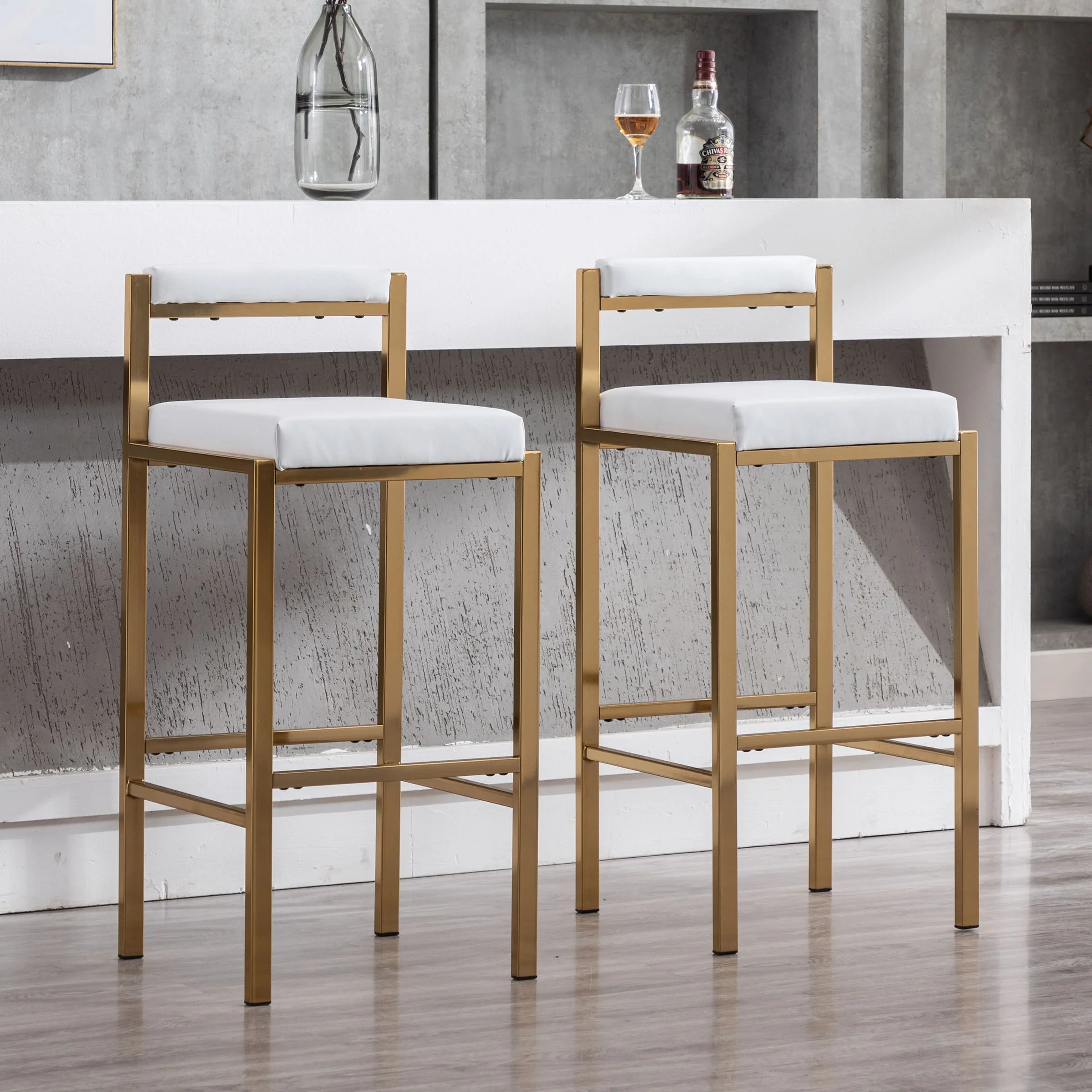 30"H Low Back Bar Stools Set of 2 - 5300BS - Image 10