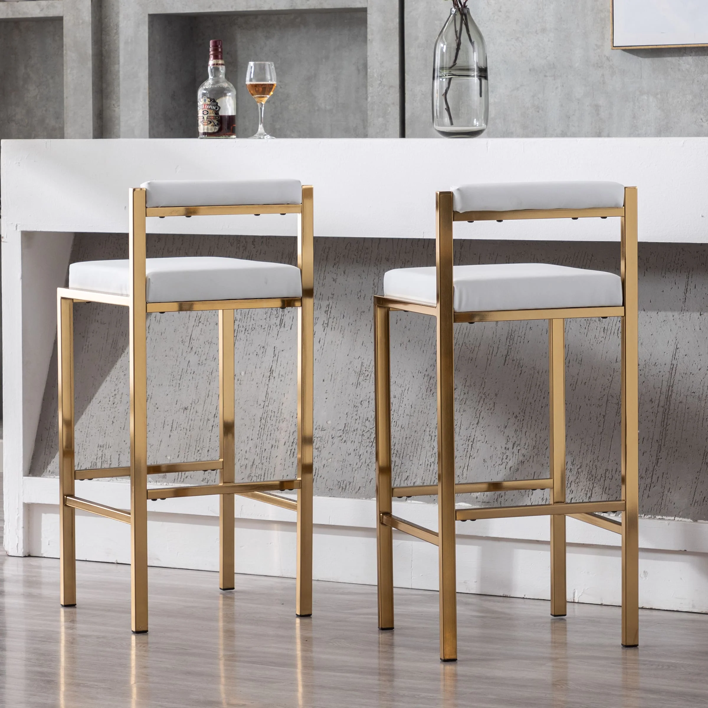 30"H Low Back Bar Stools Set of 2 - 5300BS - Image 11