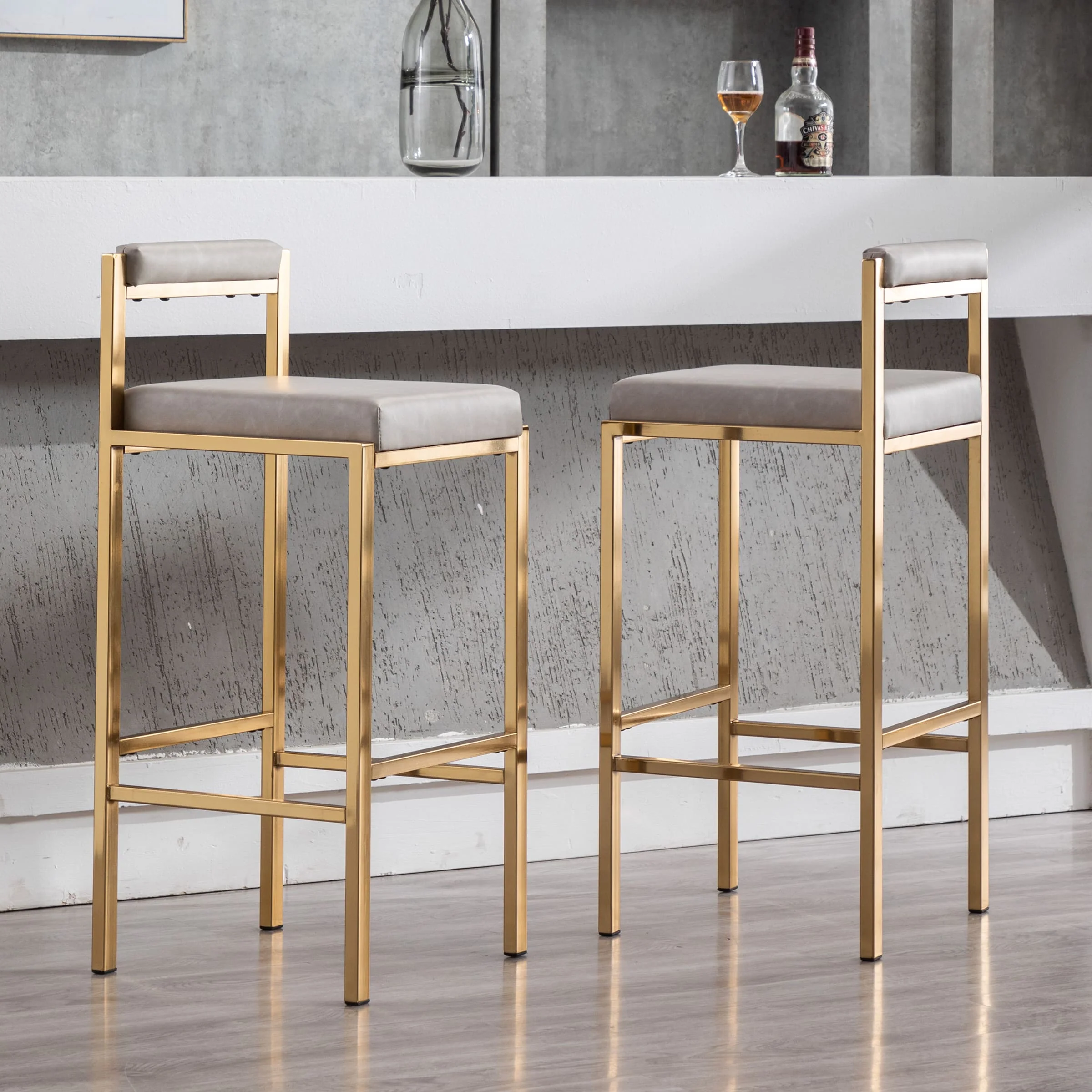 30"H Low Back Bar Stools Set of 2 - 5300BS - Image 16