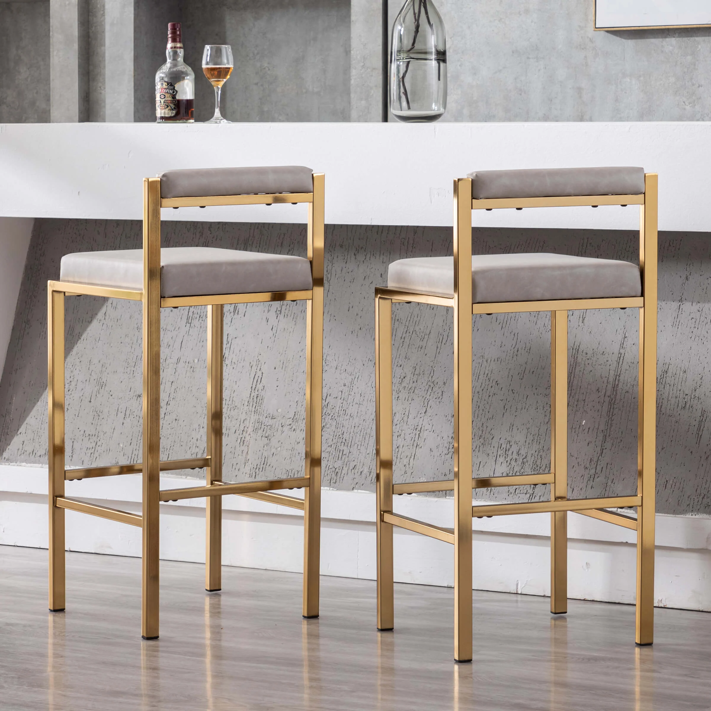 30"H Low Back Bar Stools Set of 2 - 5300BS - Image 17